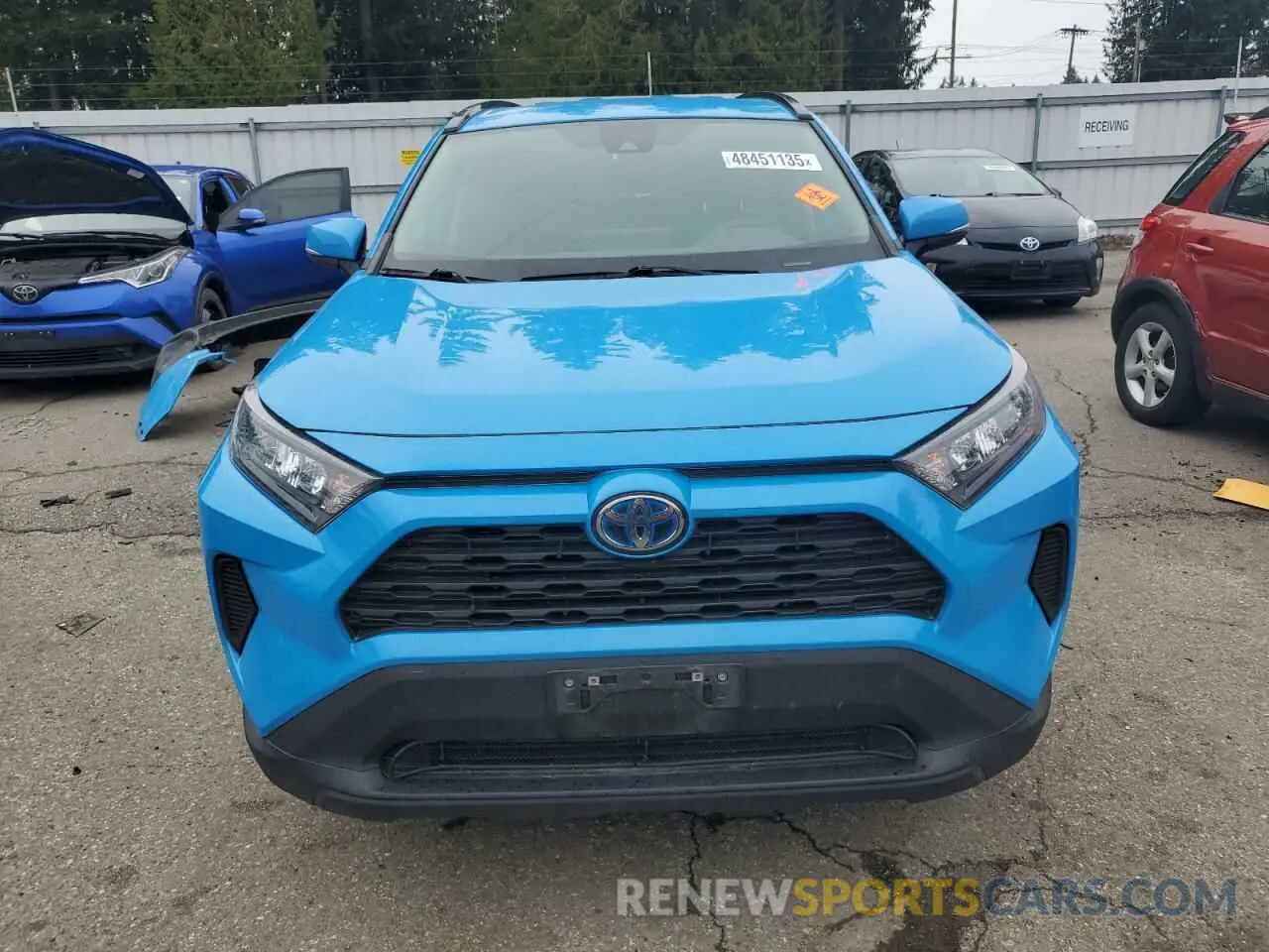 5 fotografías del automóvil dañado 2T3MWRFV6MW114352 TOYOTA RAV4 2021