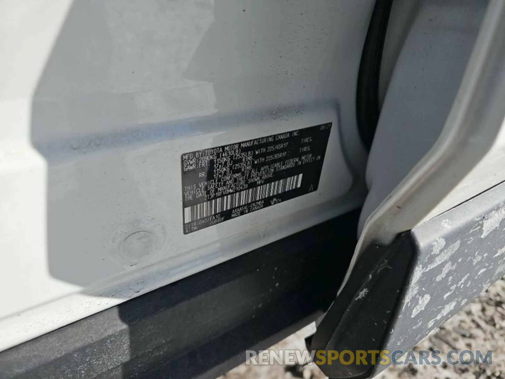 10 fotografías del automóvil dañado 2T3P1RFV0MW210439 TOYOTA RAV4 2021