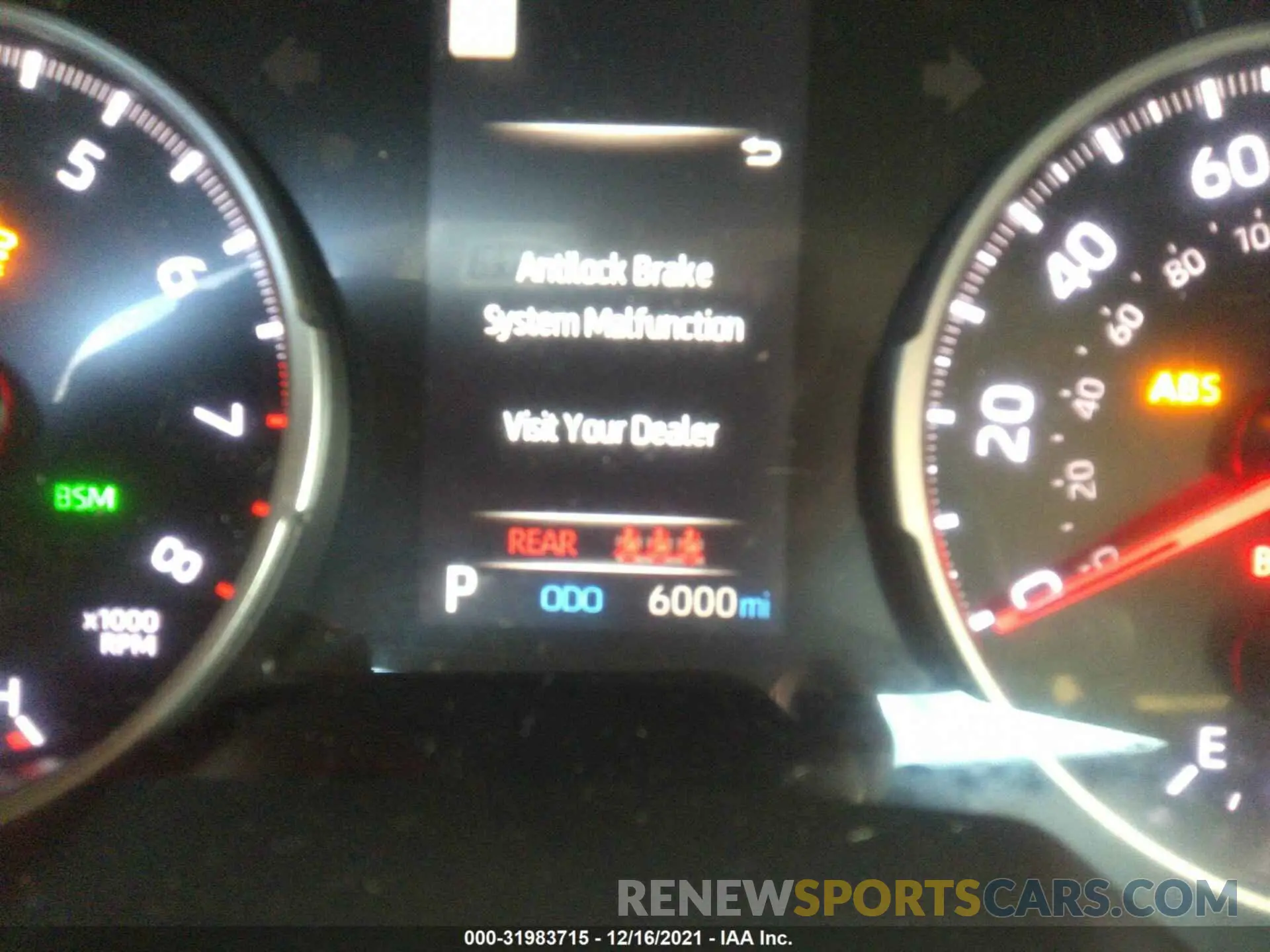 7 fotografías del automóvil dañado 2T3P1RFV1MC193796 TOYOTA RAV4 2021