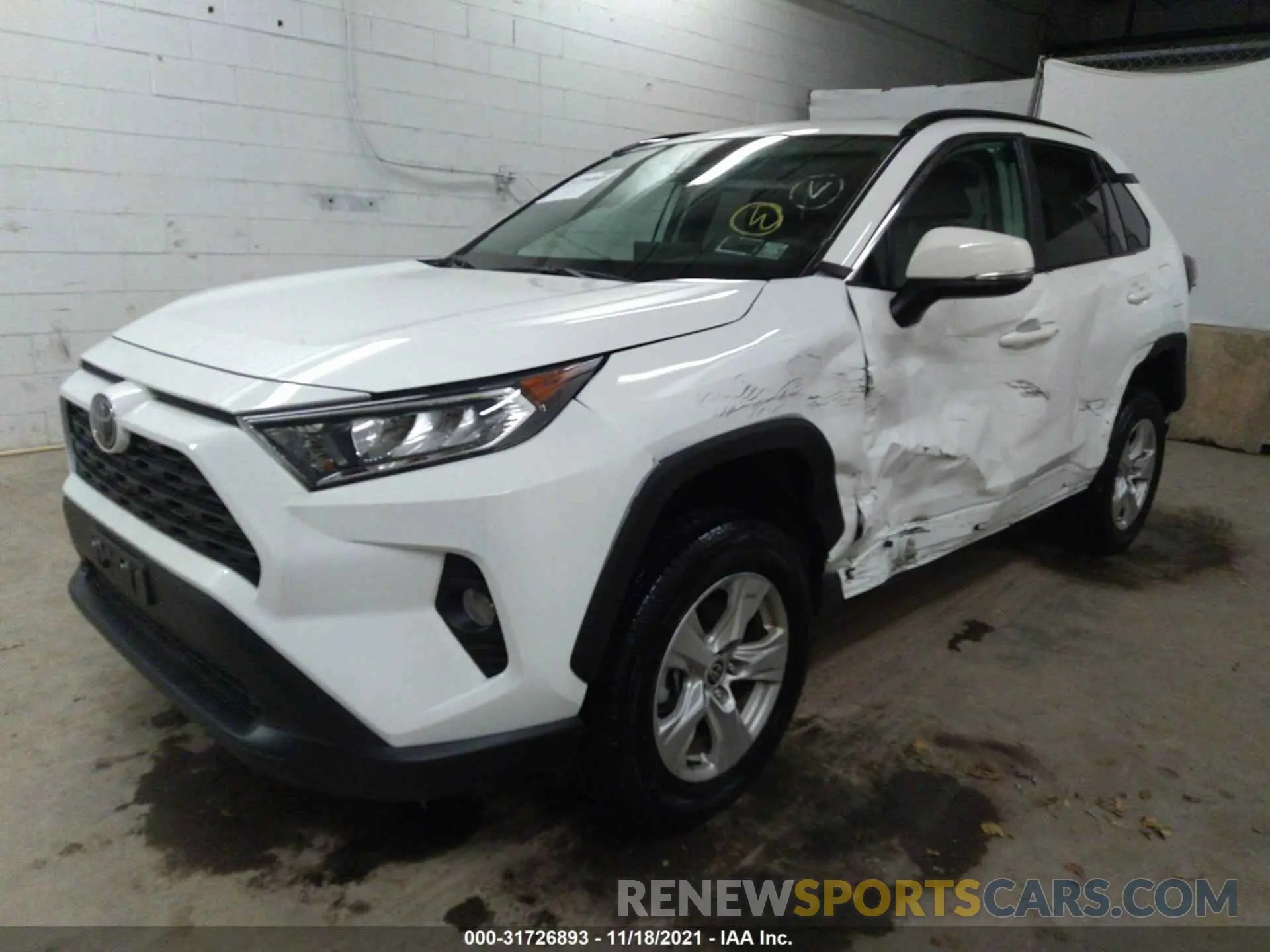 2 fotografías del automóvil dañado 2T3P1RFV1MW170601 TOYOTA RAV4 2021