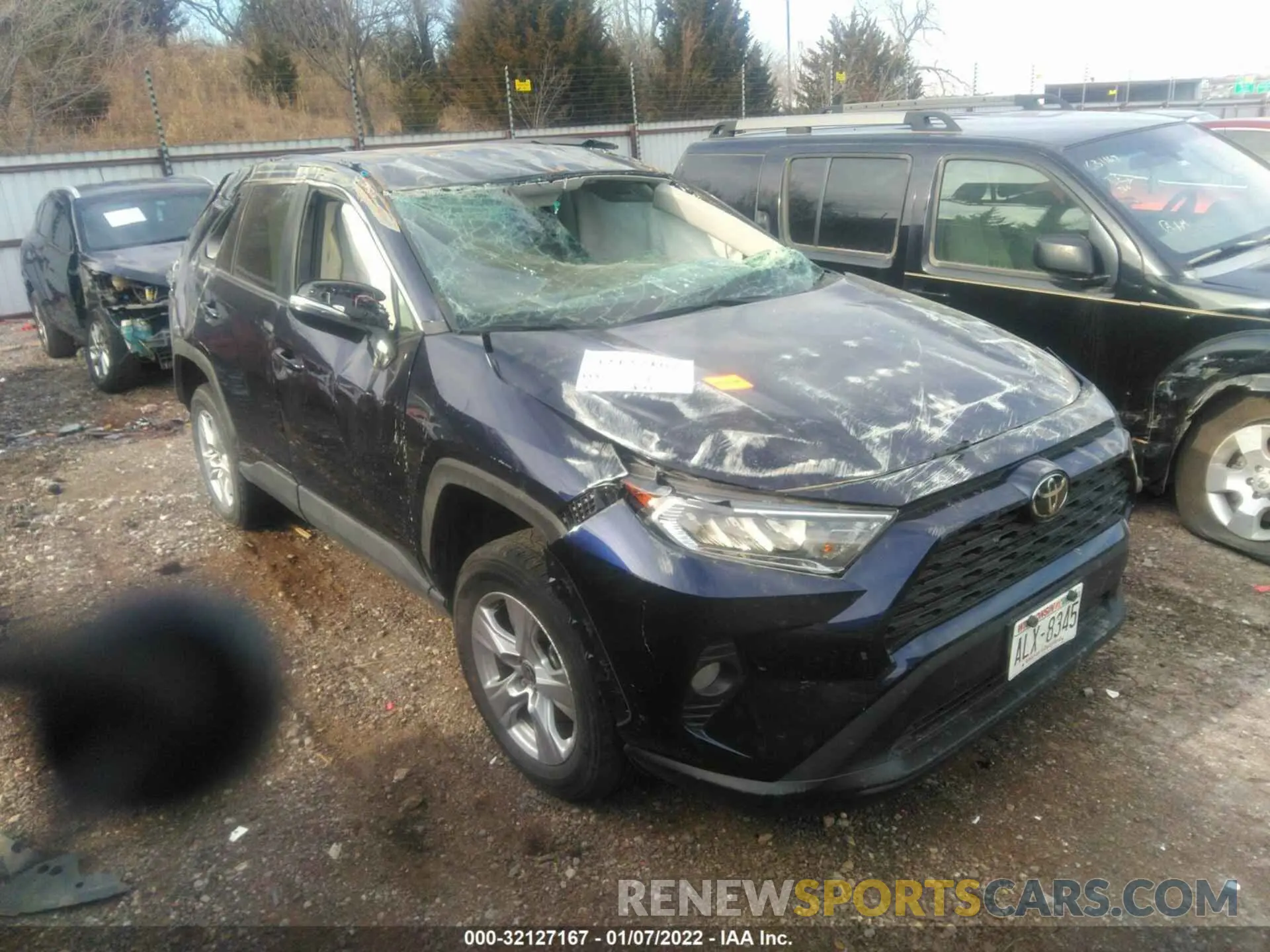 1 fotografías del automóvil dañado 2T3P1RFV7MW216139 TOYOTA RAV4 2021