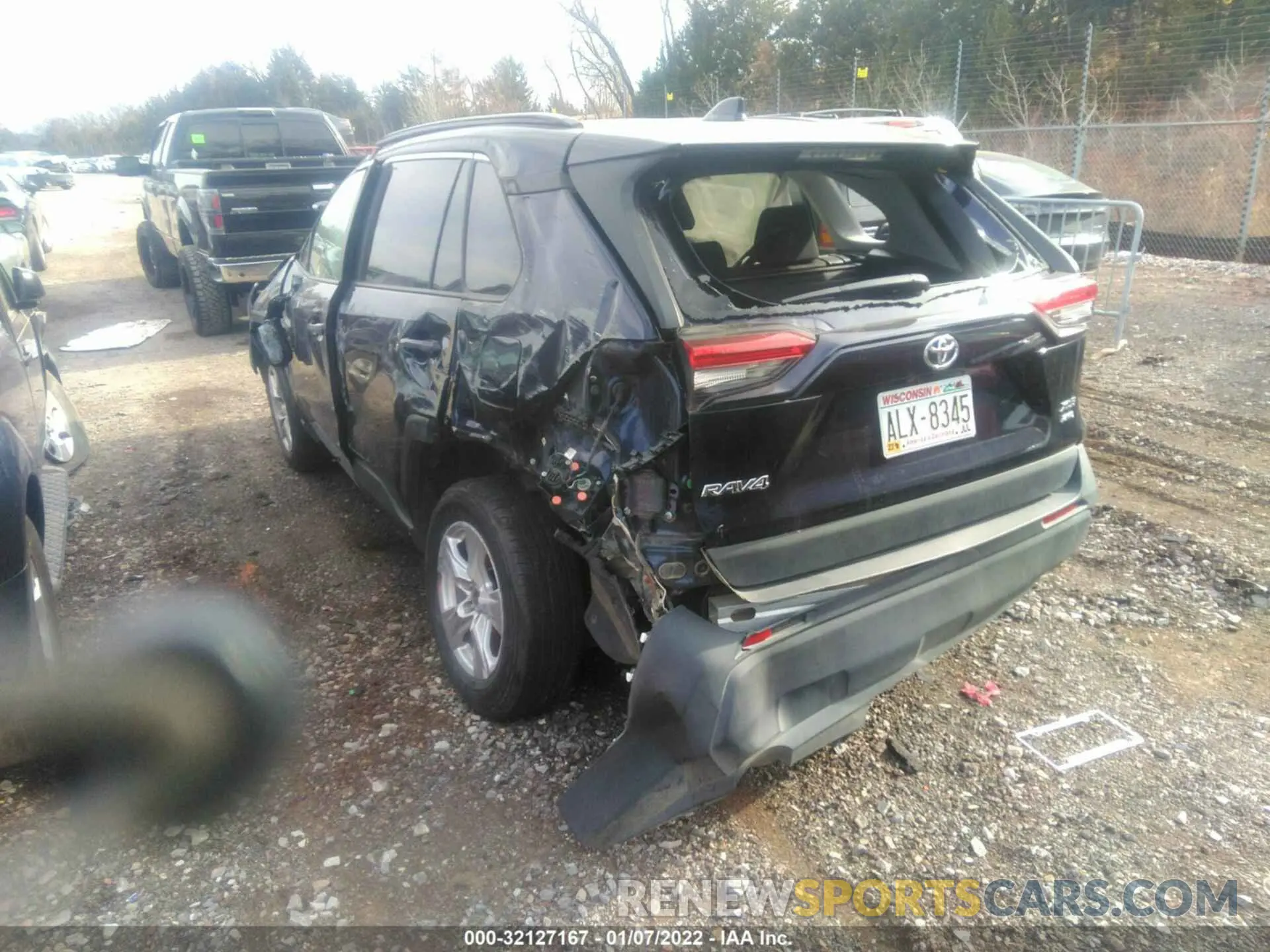 3 fotografías del automóvil dañado 2T3P1RFV7MW216139 TOYOTA RAV4 2021