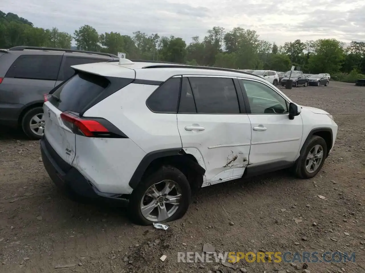 3 fotografías del automóvil dañado 2T3P1RFV8MW210687 TOYOTA RAV4 2021