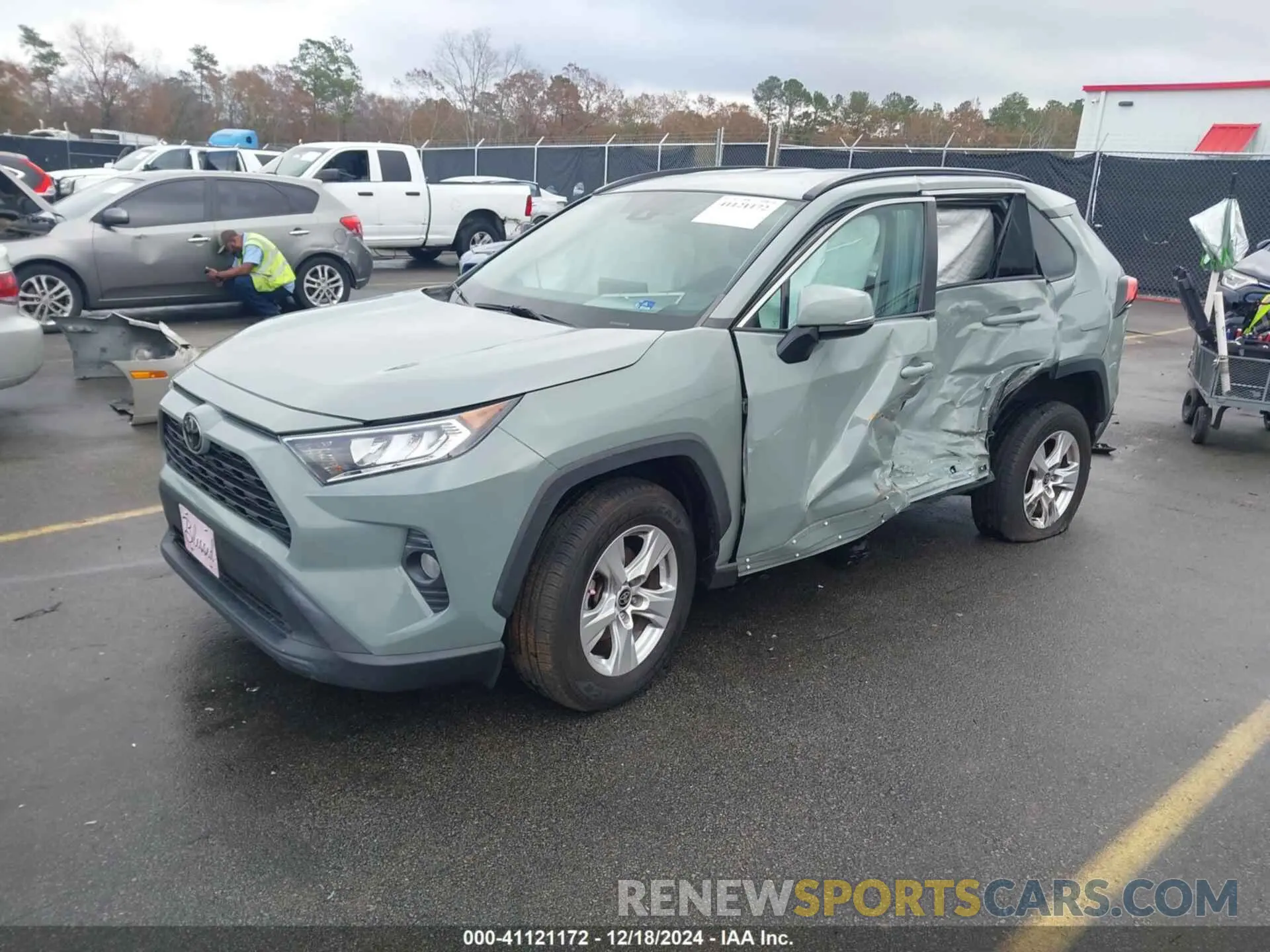 2 fotografías del automóvil dañado 2T3P1RFV9MW203411 TOYOTA RAV4 2021