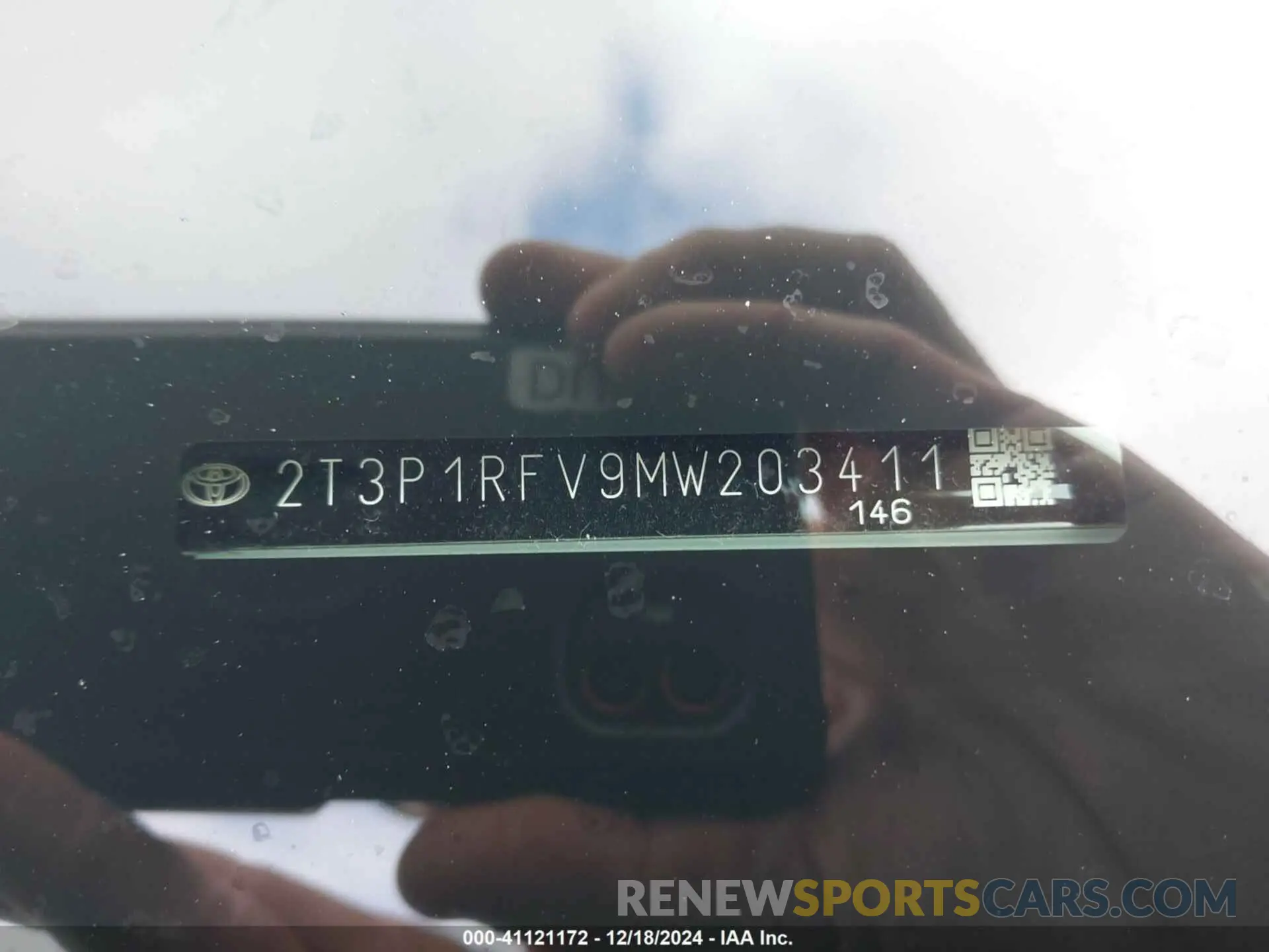 9 fotografías del automóvil dañado 2T3P1RFV9MW203411 TOYOTA RAV4 2021