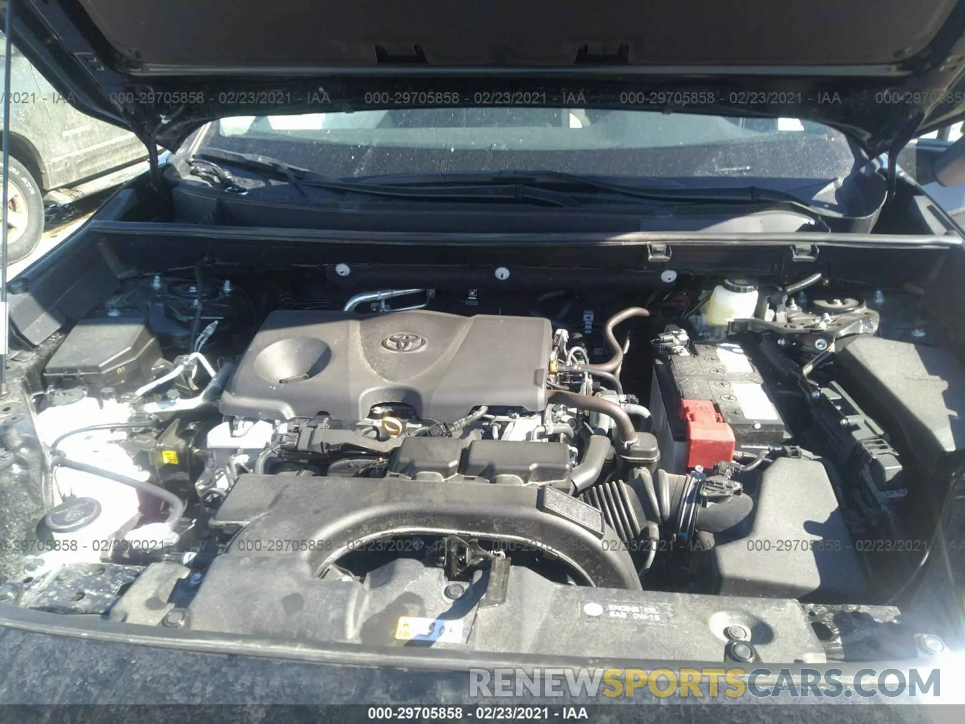 10 fotografías del automóvil dañado 2T3P1RFVXMW140951 TOYOTA RAV4 2021