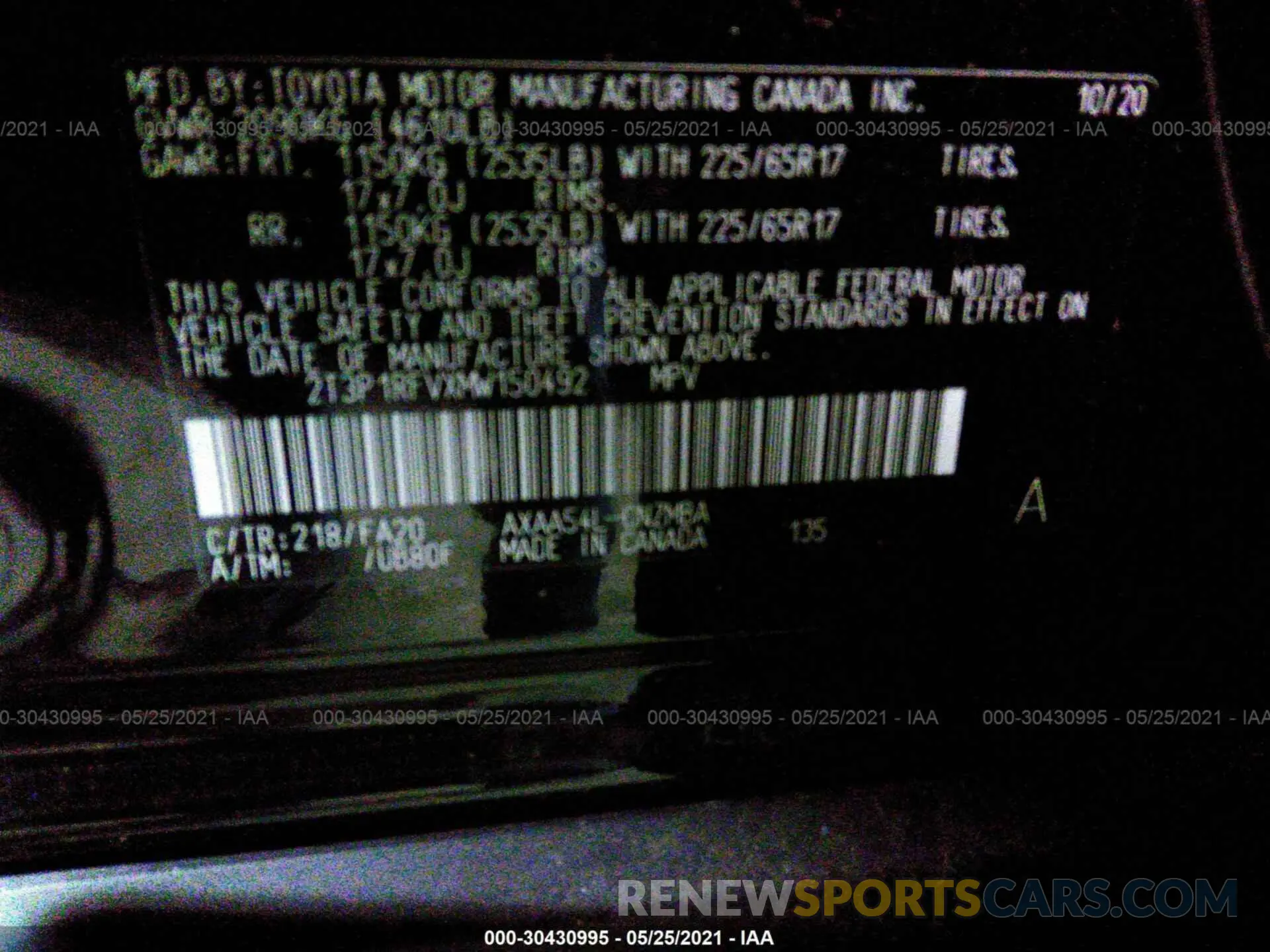9 fotografías del automóvil dañado 2T3P1RFVXMW150492 TOYOTA RAV4 2021