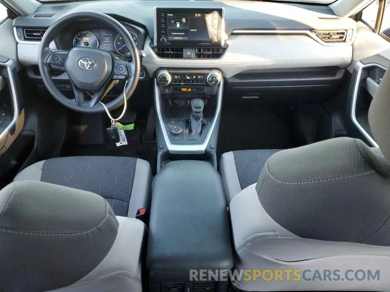 8 fotografías del automóvil dañado 2T3R6RFV0MW011238 TOYOTA RAV4 2021