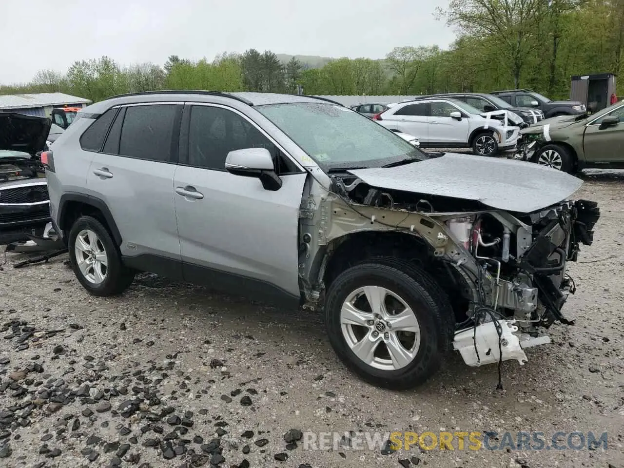 4 fotografías del automóvil dañado 2T3R6RFV0MW012714 TOYOTA RAV4 2021