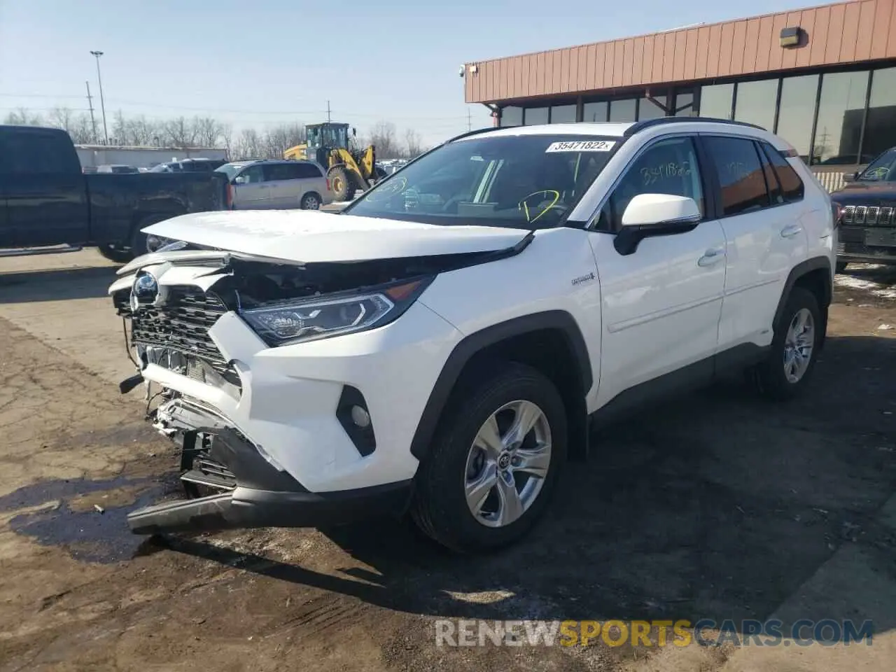 2 fotografías del automóvil dañado 2T3R6RFV1MW004721 TOYOTA RAV4 2021