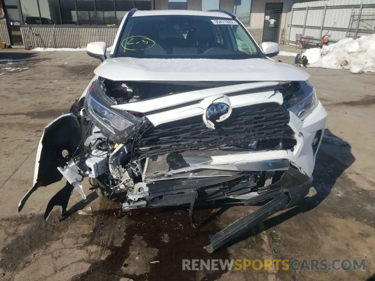 9 fotografías del automóvil dañado 2T3R6RFV1MW004721 TOYOTA RAV4 2021