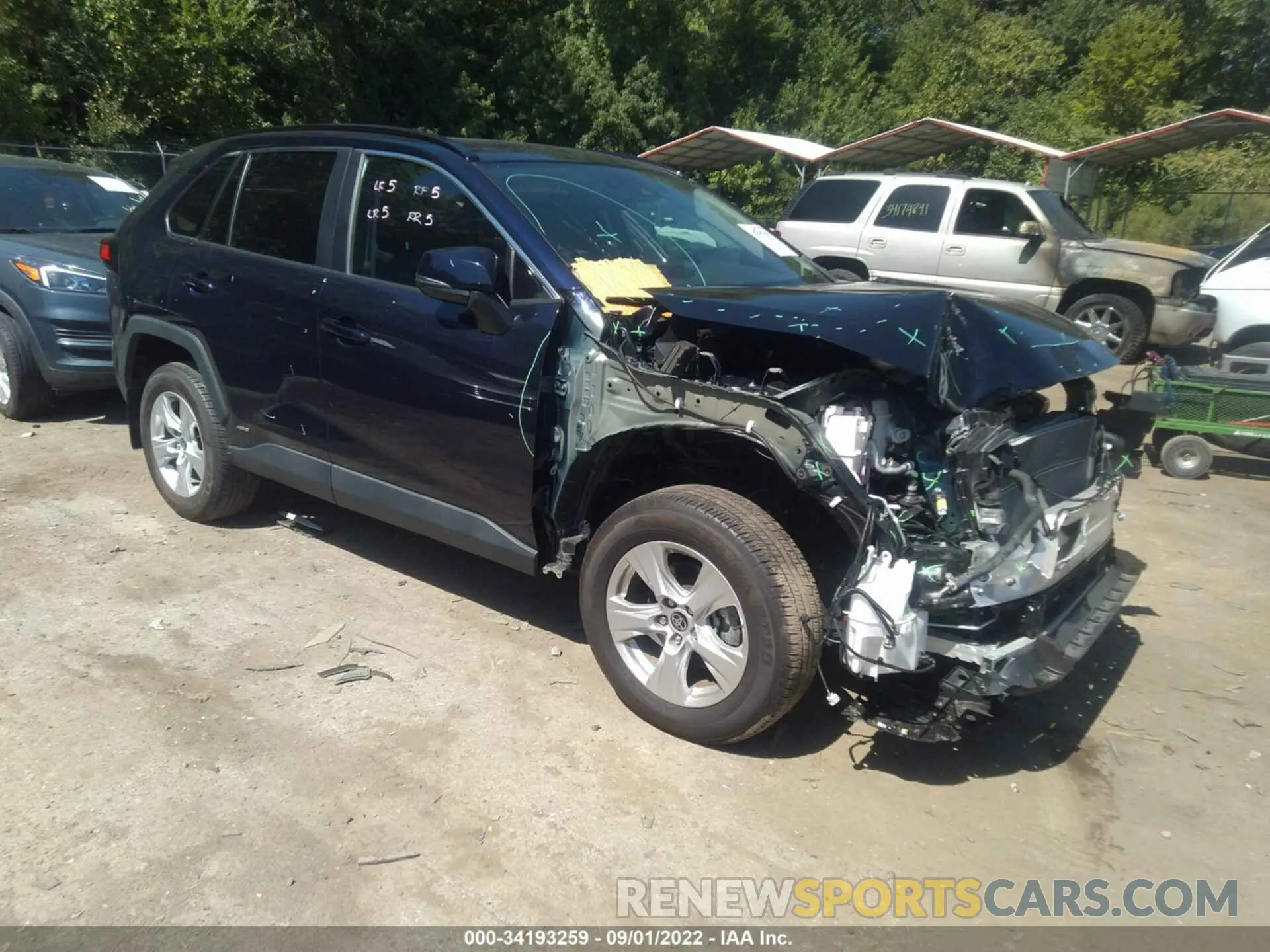 1 fotografías del automóvil dañado 2T3R6RFV7MW010166 TOYOTA RAV4 2021