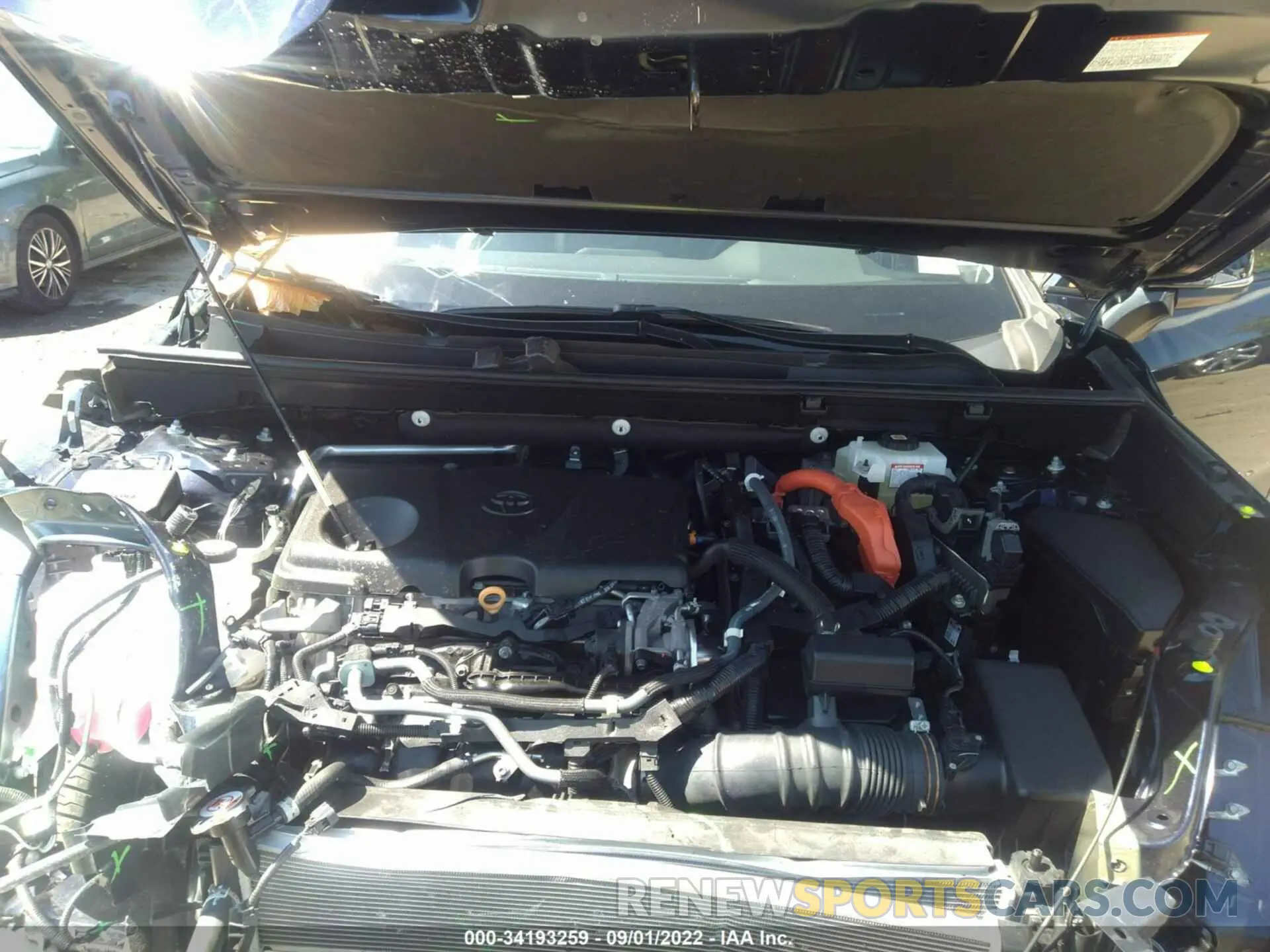 10 fotografías del automóvil dañado 2T3R6RFV7MW010166 TOYOTA RAV4 2021