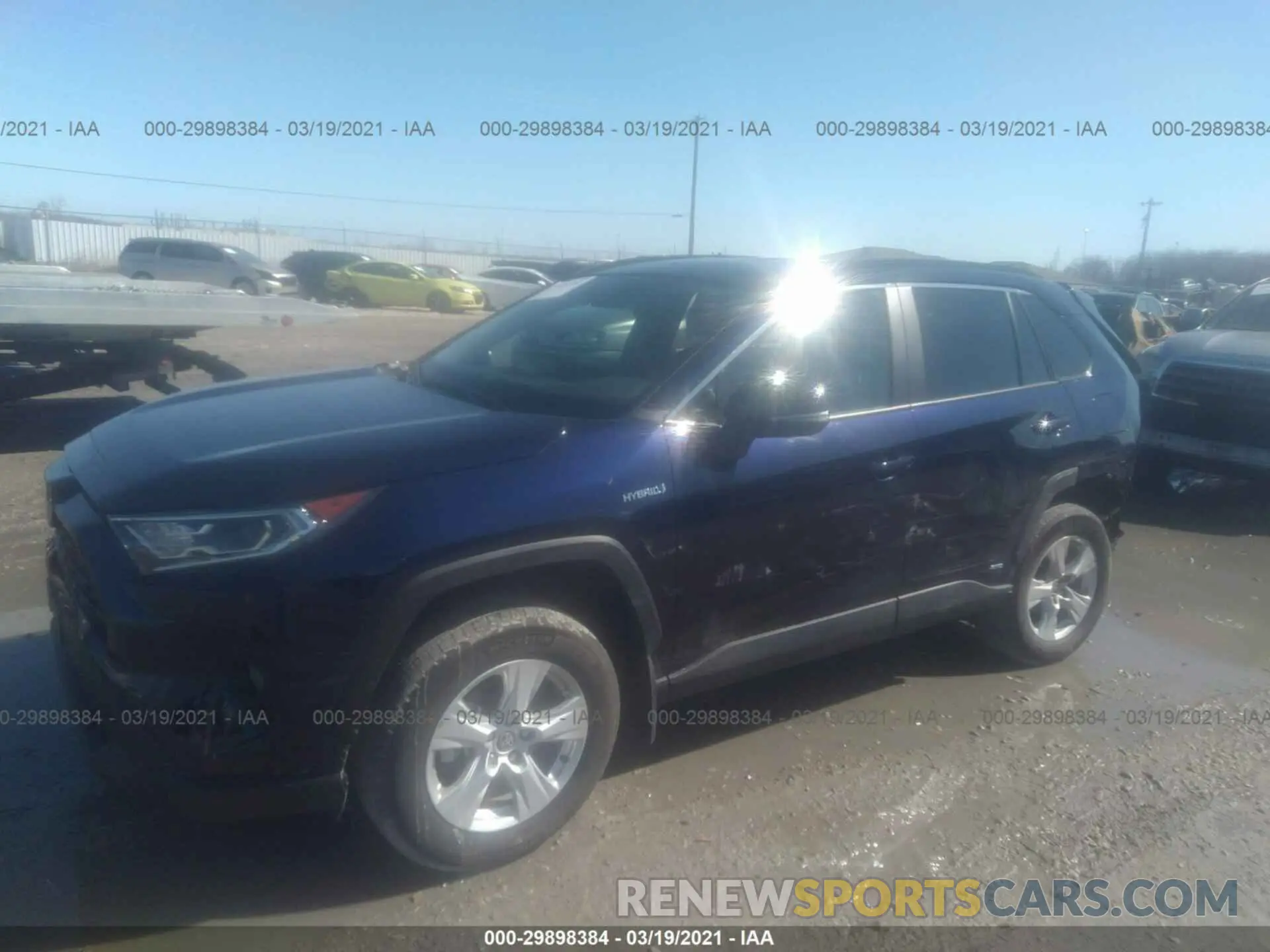 2 fotografías del automóvil dañado 2T3R6RFV7MW014976 TOYOTA RAV4 2021