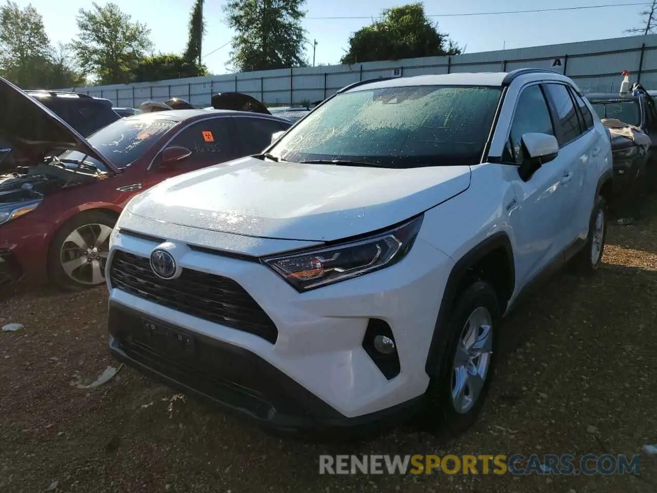 2 fotografías del automóvil dañado 2T3R6RFVXMW012574 TOYOTA RAV4 2021
