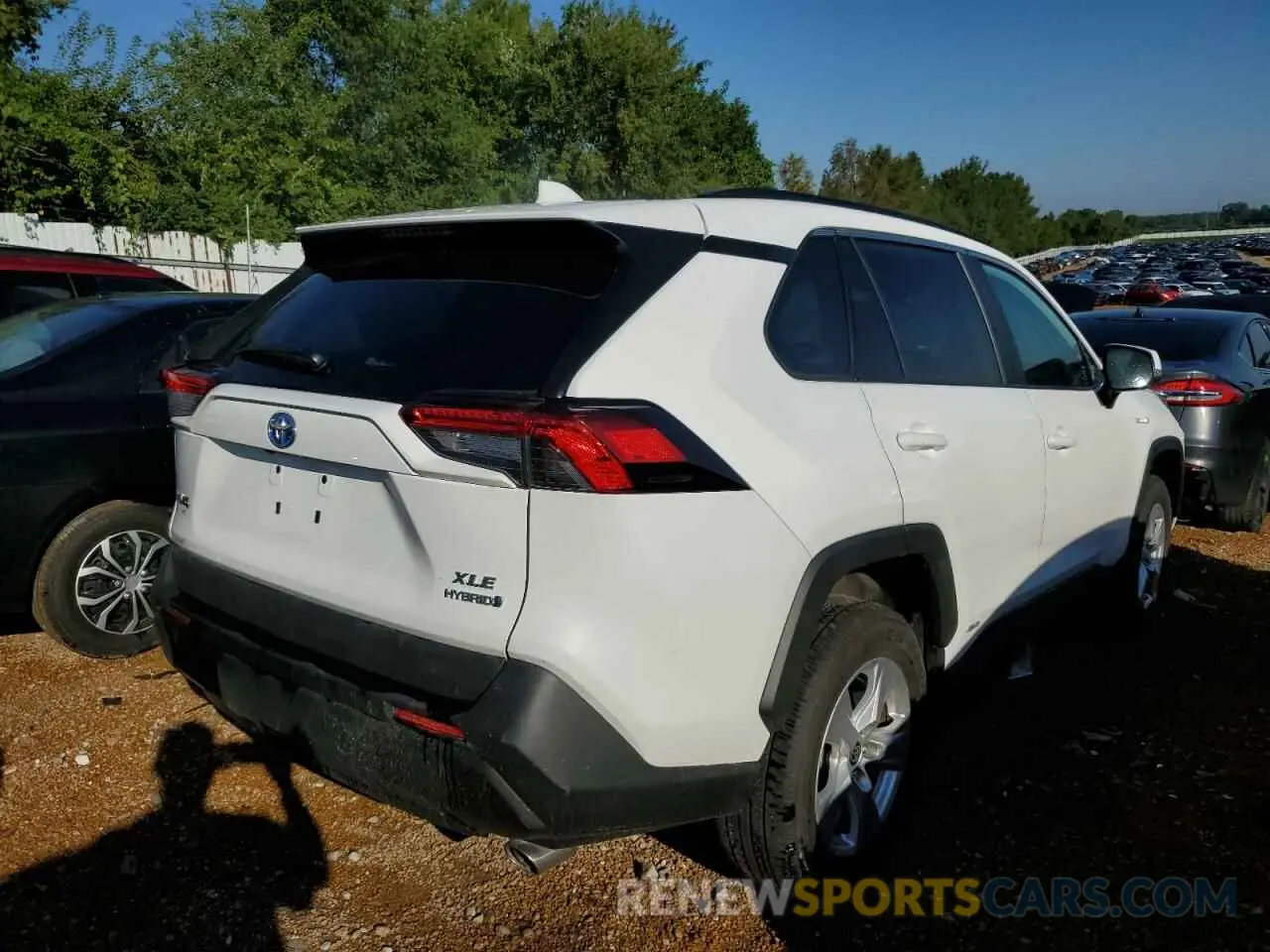 4 fotografías del automóvil dañado 2T3R6RFVXMW012574 TOYOTA RAV4 2021