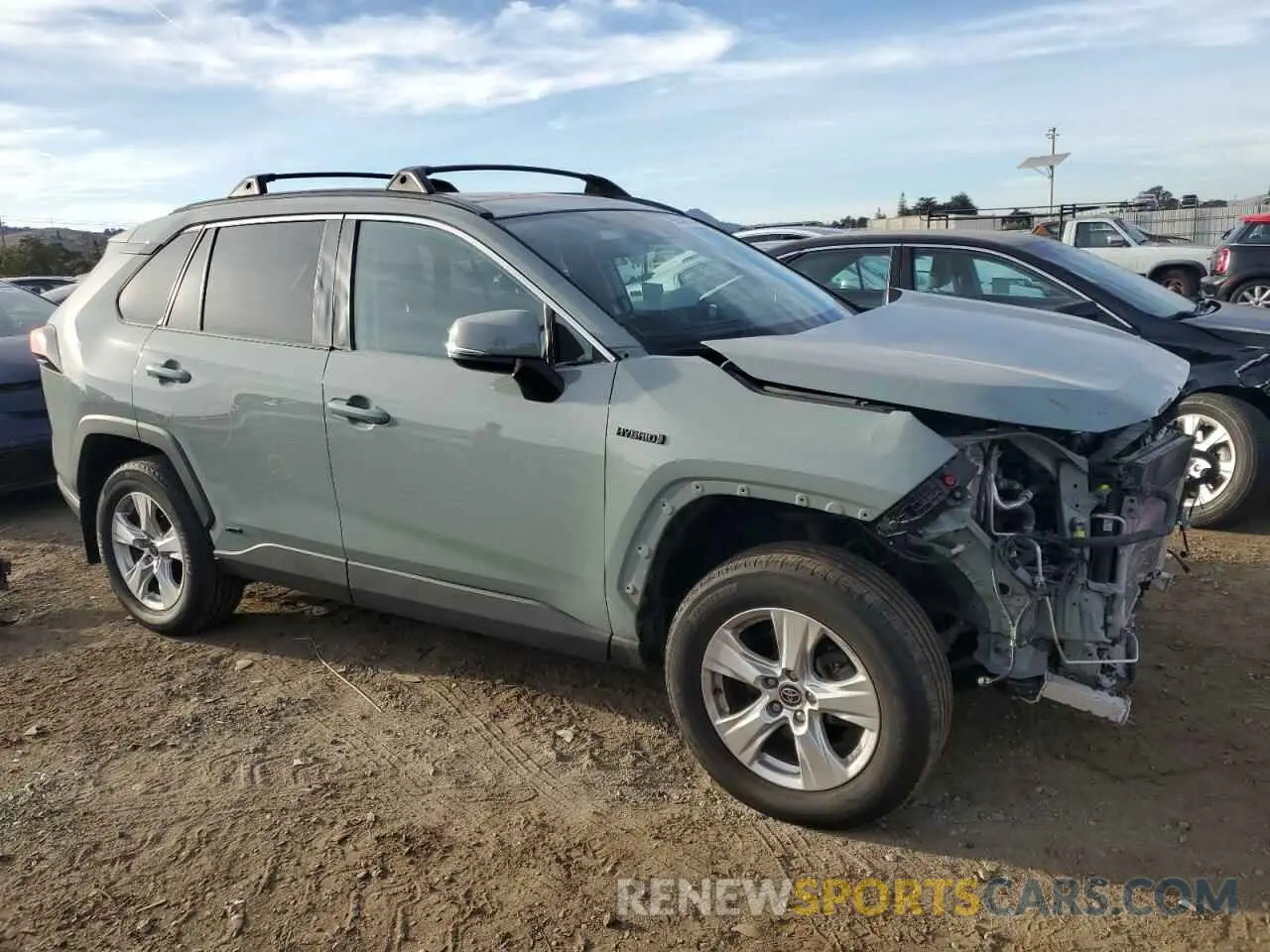 4 fotografías del automóvil dañado 2T3RWRFV4MW109141 TOYOTA RAV4 2021