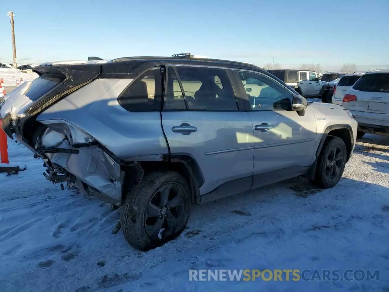 3 fotografías del automóvil dañado 2T3RWRFV7MW123857 TOYOTA RAV4 2021
