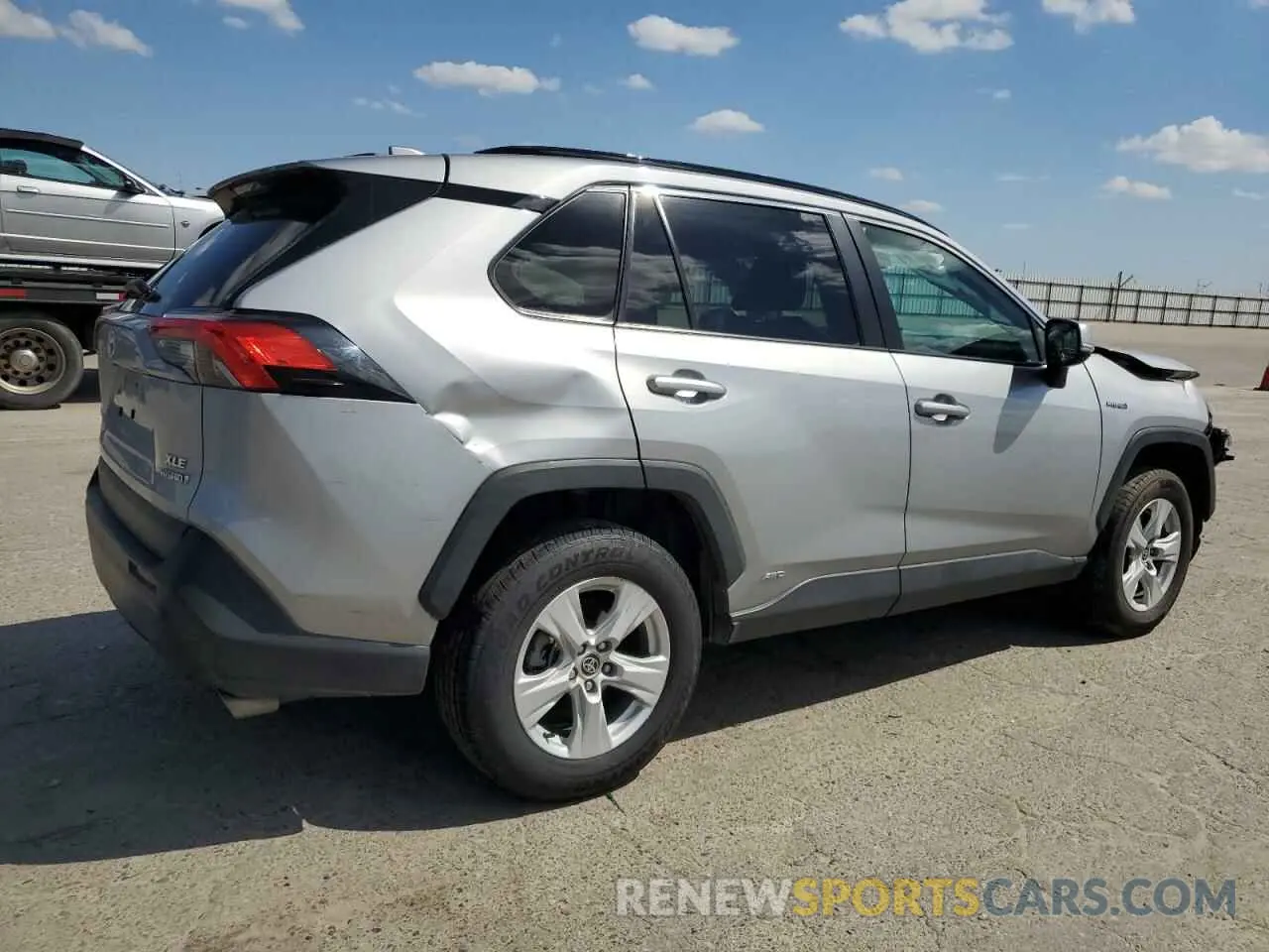 3 fotografías del automóvil dañado 2T3RWRFV9MW121785 TOYOTA RAV4 2021