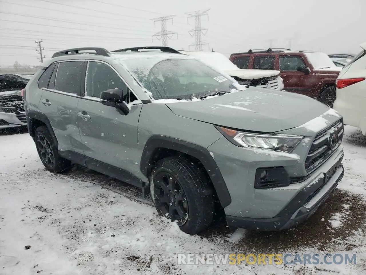 4 fotografías del automóvil dañado 2T3S1RFV2MW206919 TOYOTA RAV4 2021