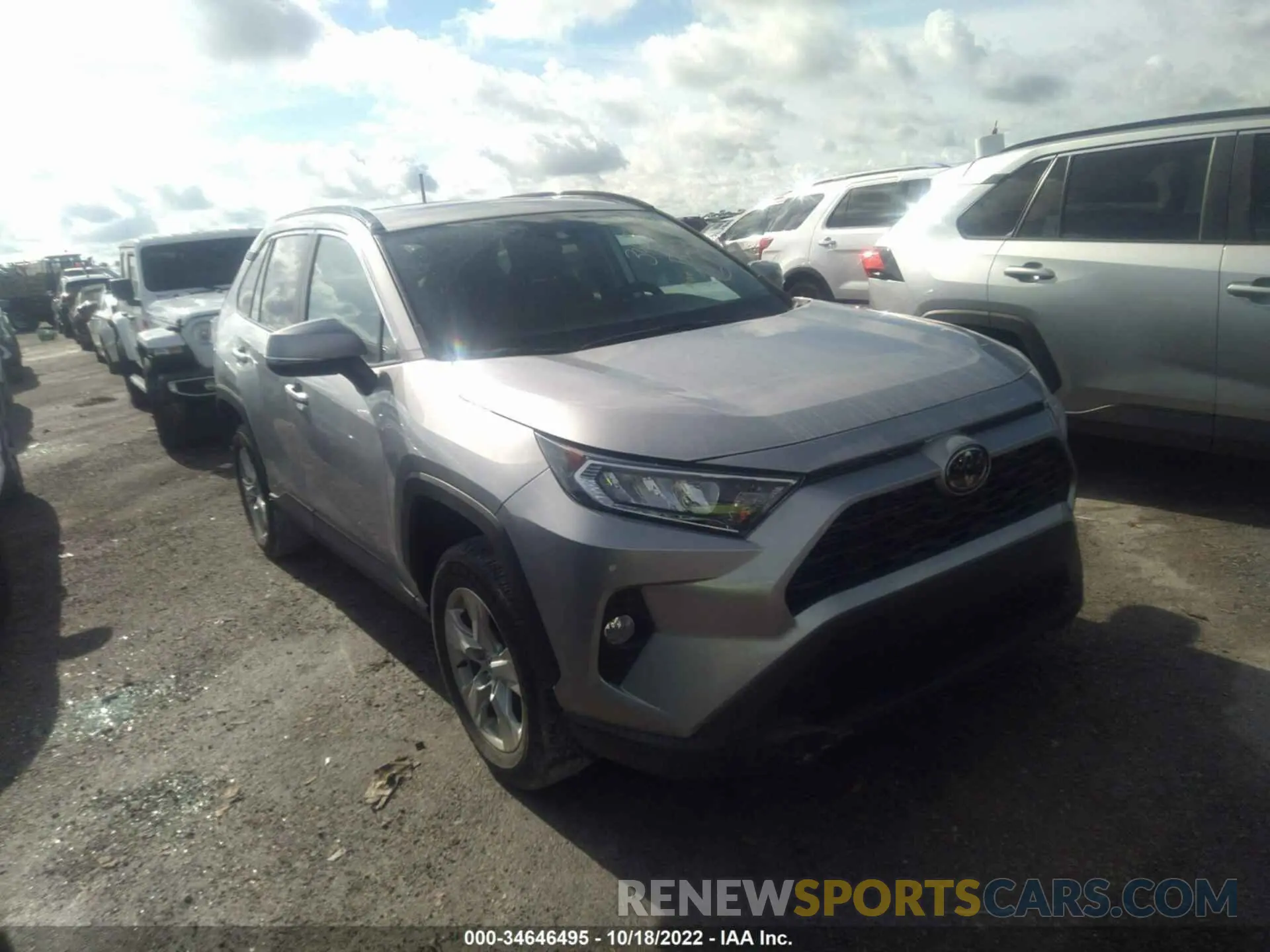 1 fotografías del automóvil dañado 2T3W1RFV0MC100357 TOYOTA RAV4 2021