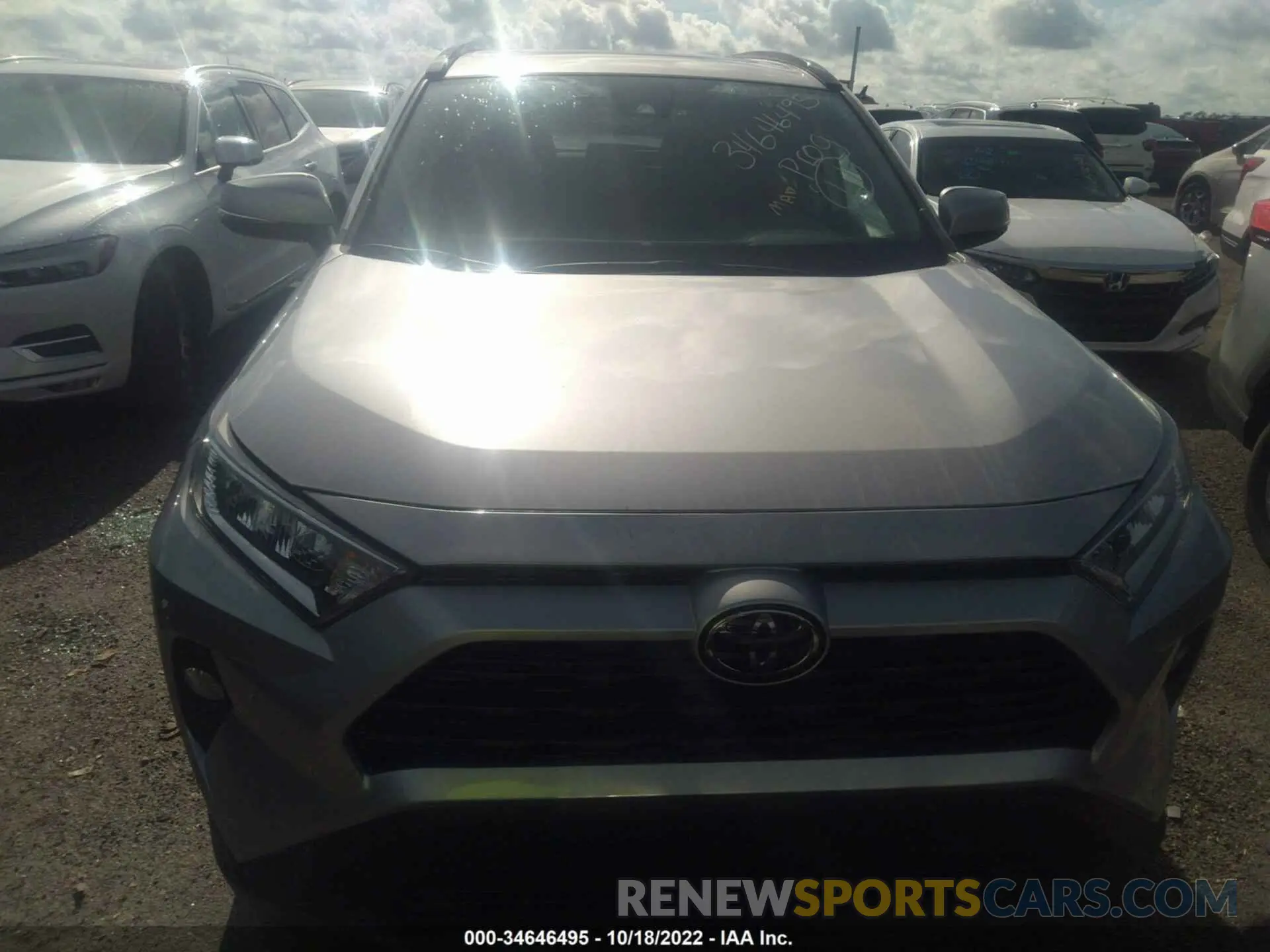 6 fotografías del automóvil dañado 2T3W1RFV0MC100357 TOYOTA RAV4 2021