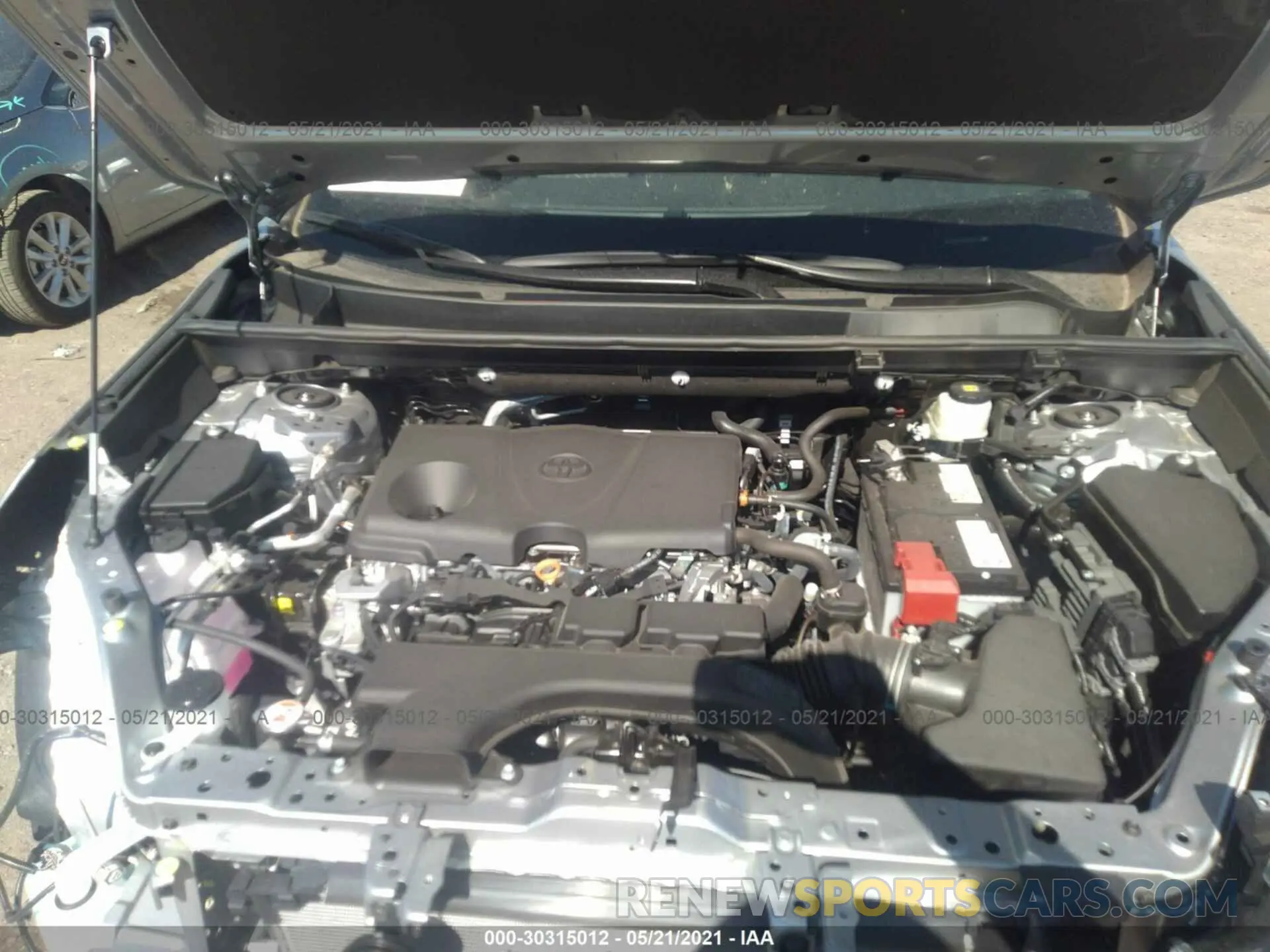 10 fotografías del automóvil dañado 2T3W1RFV0MC129700 TOYOTA RAV4 2021