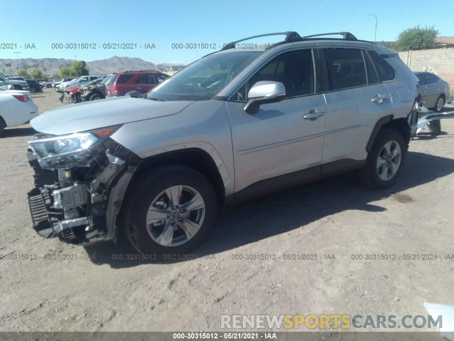2 fotografías del automóvil dañado 2T3W1RFV0MC129700 TOYOTA RAV4 2021