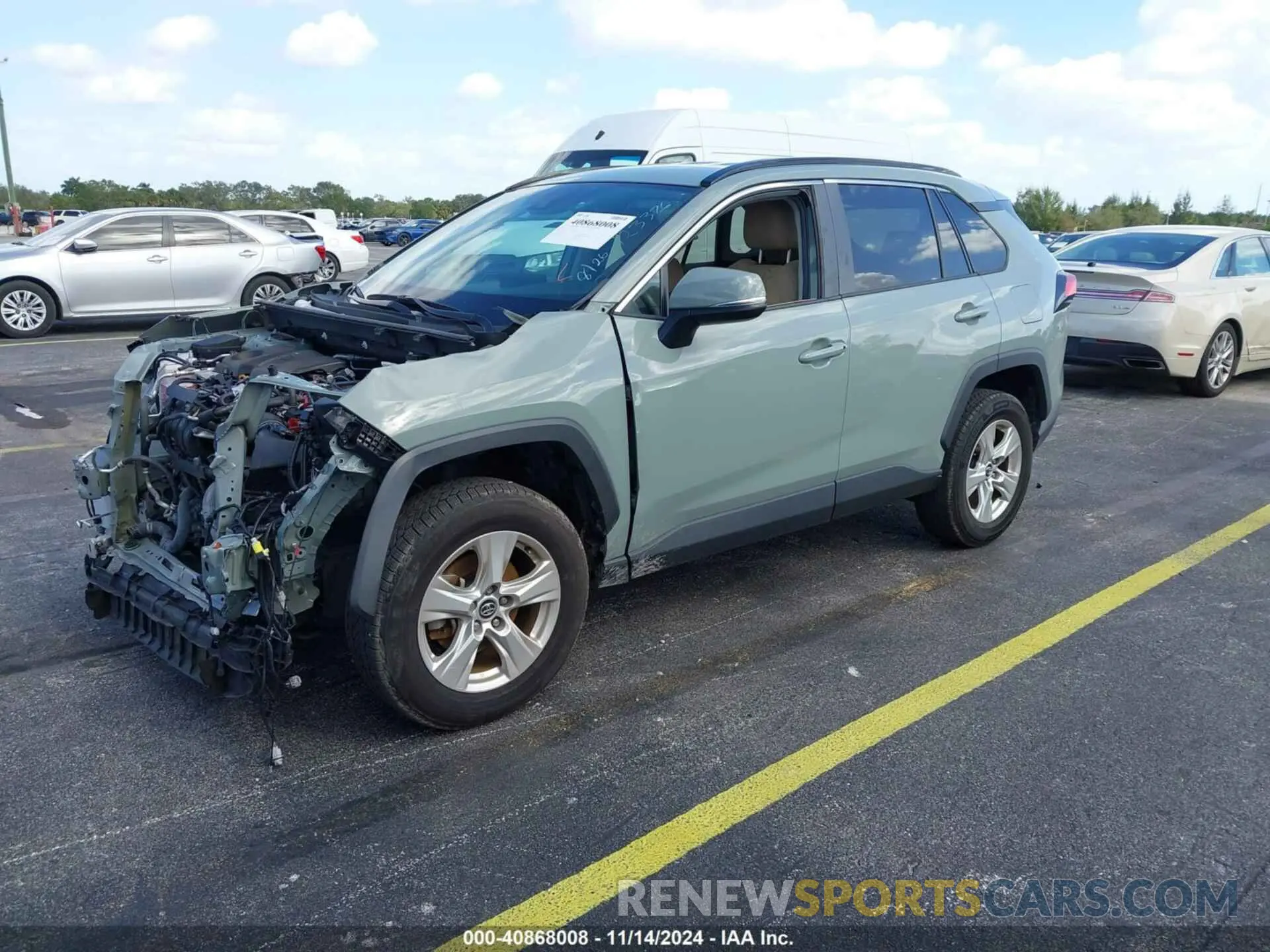 2 fotografías del automóvil dañado 2T3W1RFV0MW123376 TOYOTA RAV4 2021