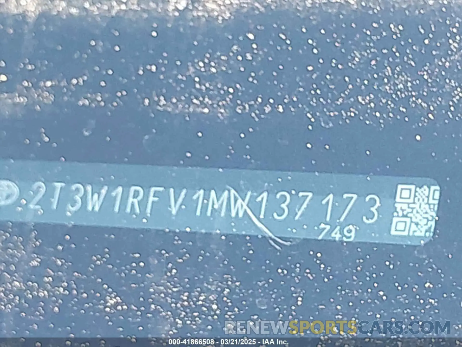 17 fotografías del automóvil dañado 2T3W1RFV1MW137173 TOYOTA RAV4 2021
