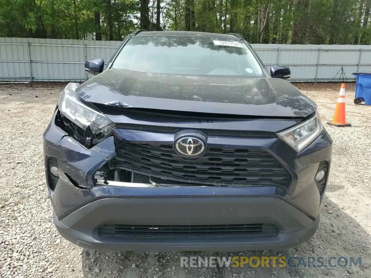 5 fotografías del automóvil dañado 2T3W1RFV1MW180301 TOYOTA RAV4 2021