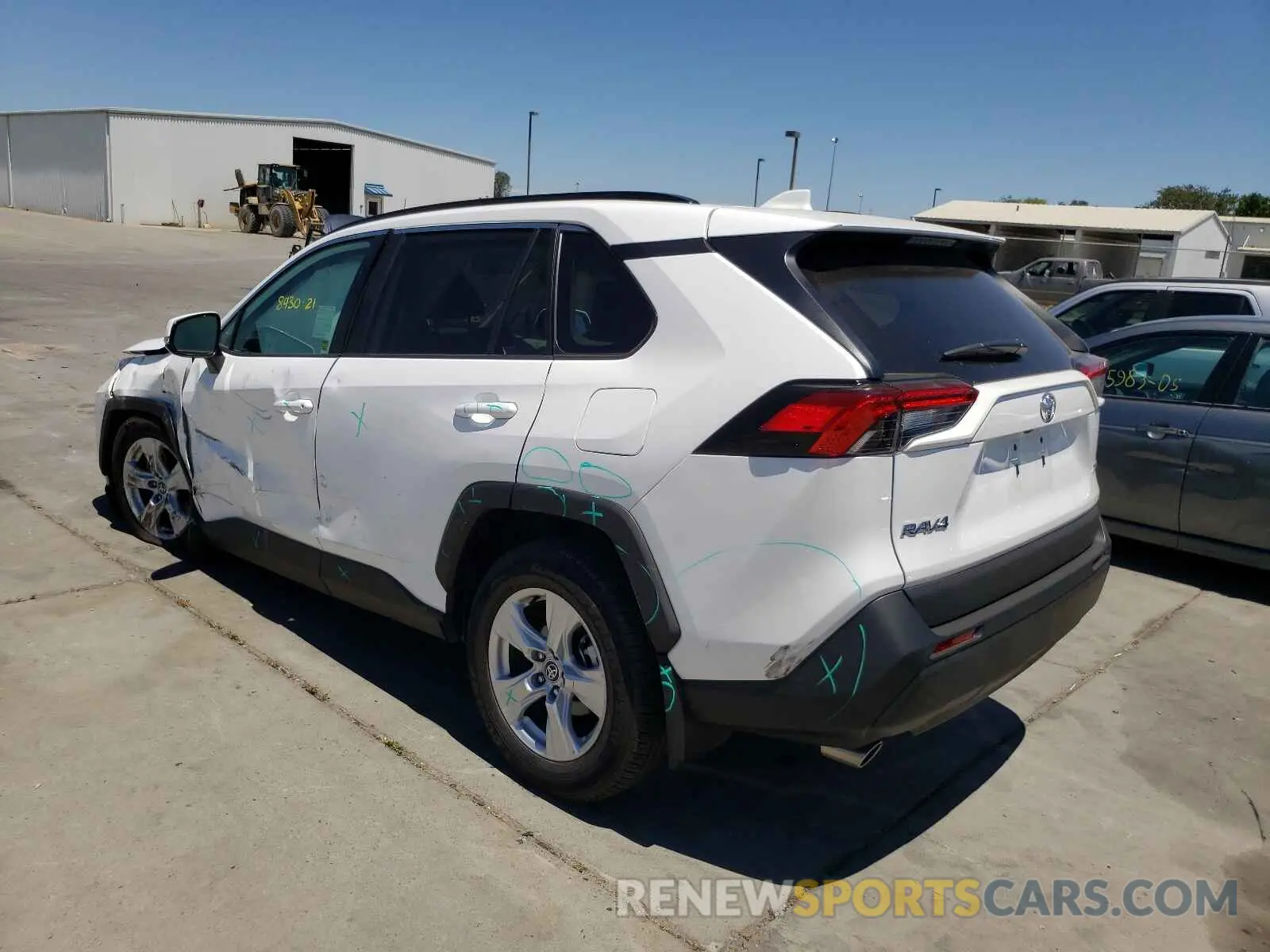 3 fotografías del automóvil dañado 2T3W1RFV2MC100800 TOYOTA RAV4 2021