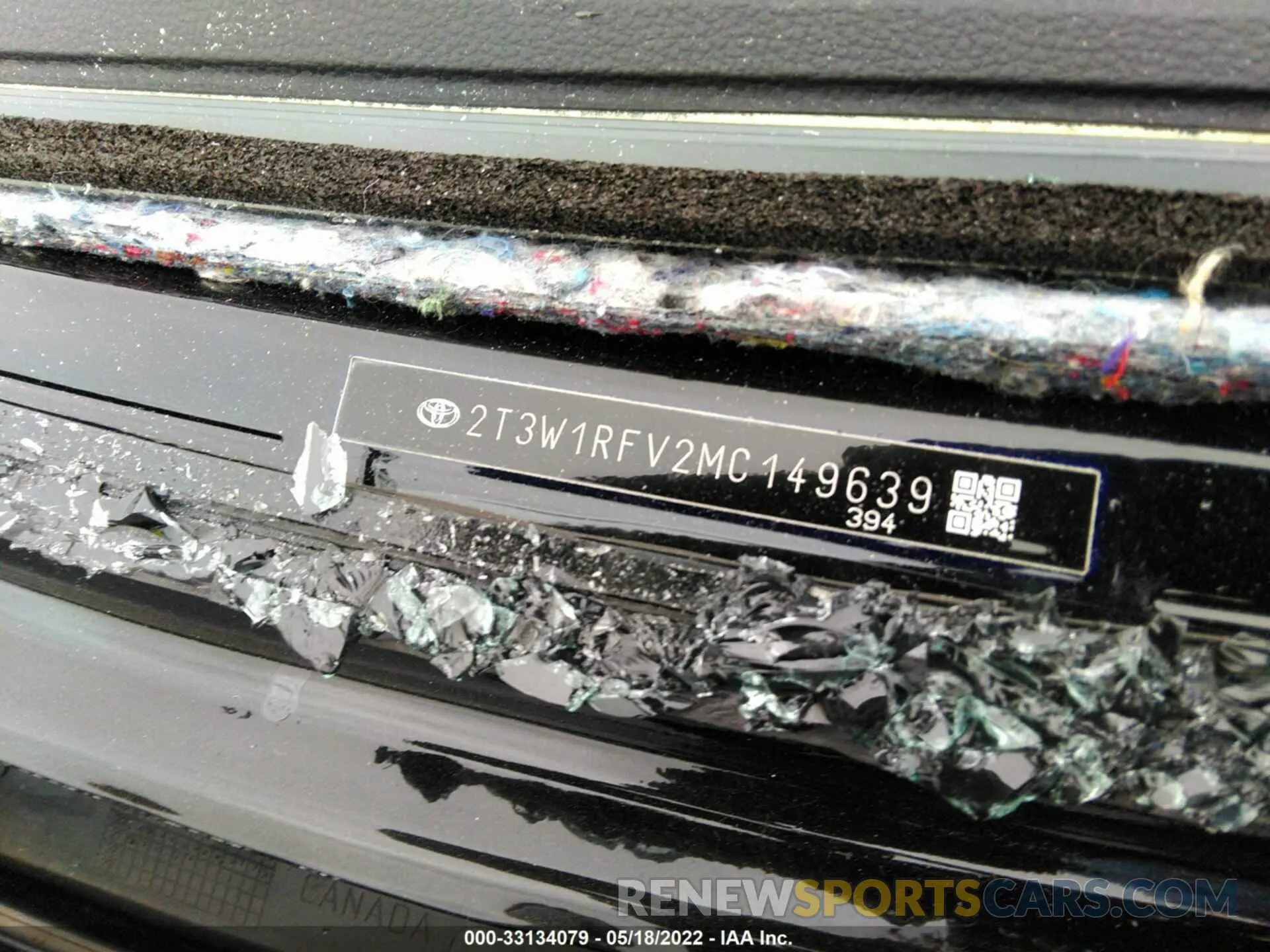 9 fotografías del automóvil dañado 2T3W1RFV2MC149639 TOYOTA RAV4 2021
