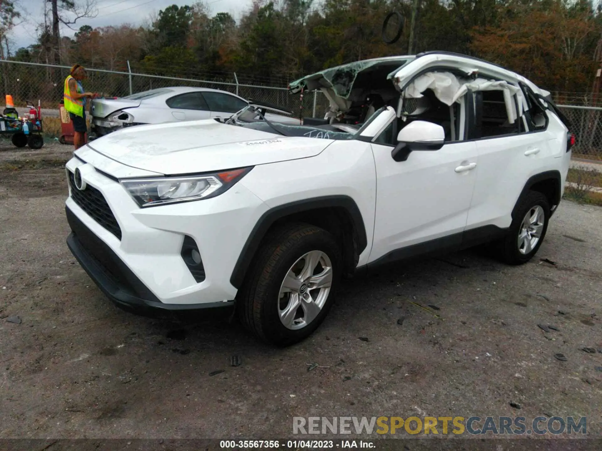 2 fotografías del automóvil dañado 2T3W1RFV3MW118382 TOYOTA RAV4 2021