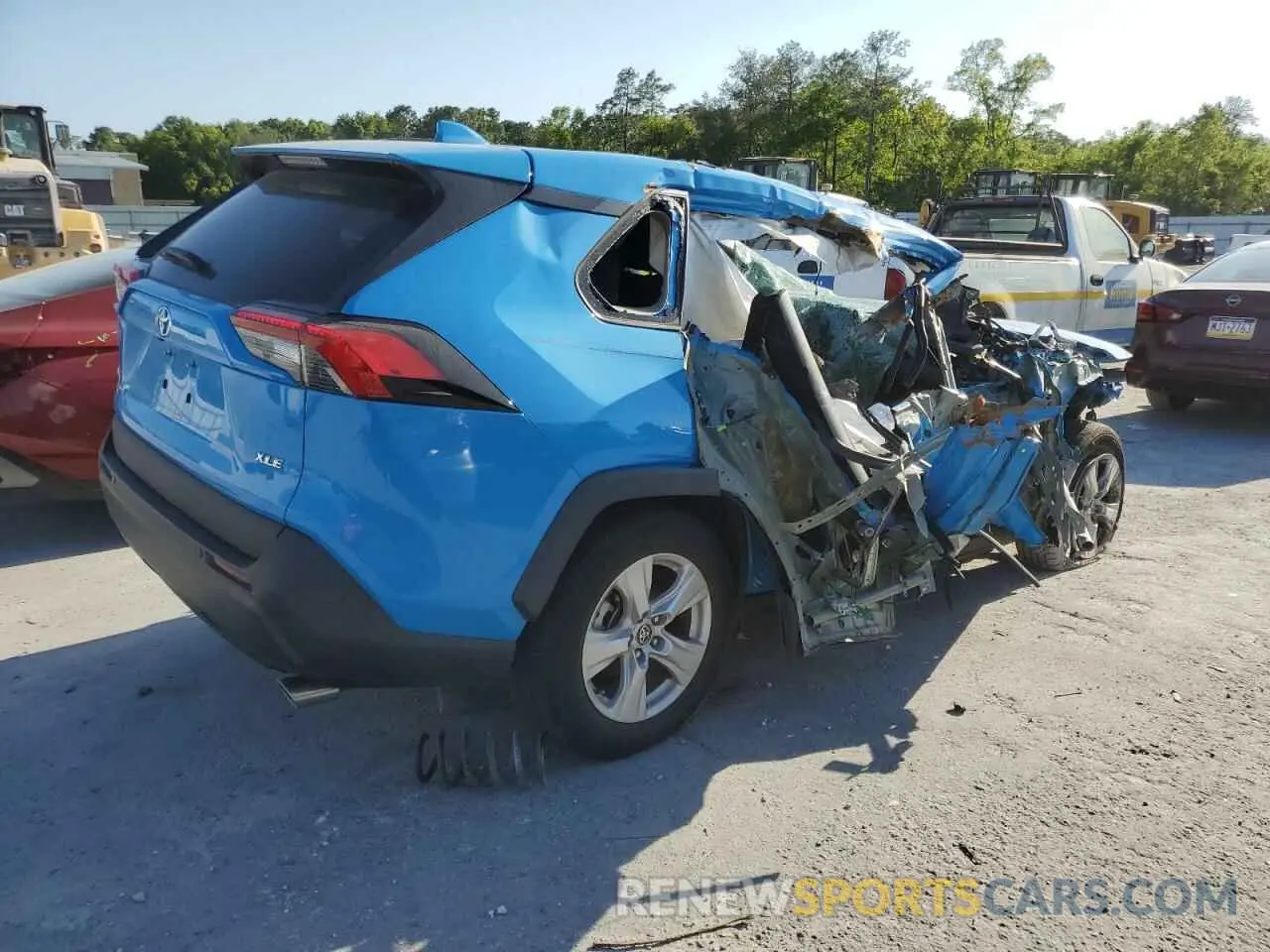 3 fotografías del automóvil dañado 2T3W1RFV3MW171423 TOYOTA RAV4 2021