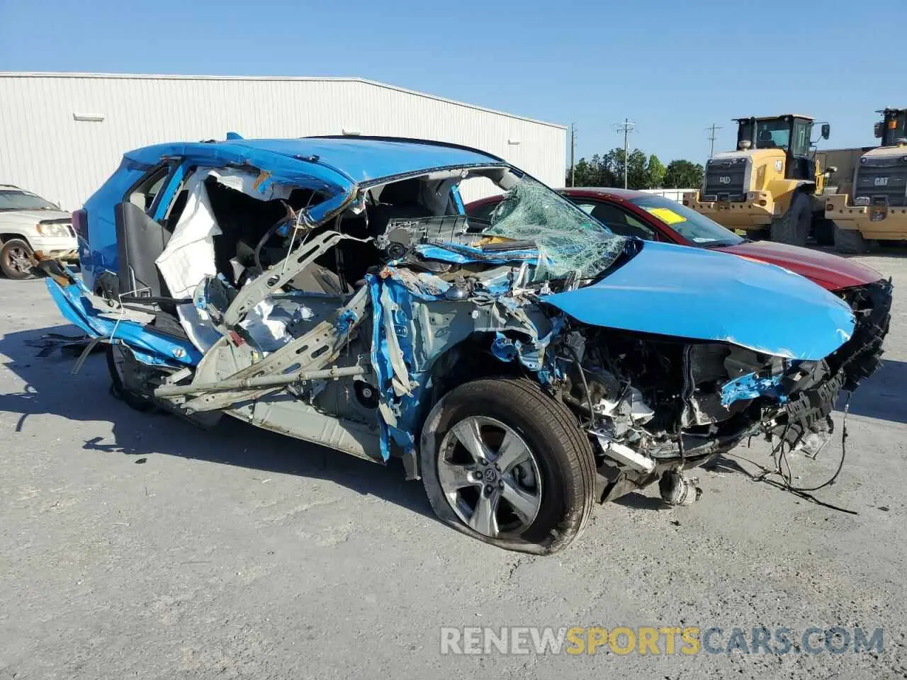 4 fotografías del automóvil dañado 2T3W1RFV3MW171423 TOYOTA RAV4 2021