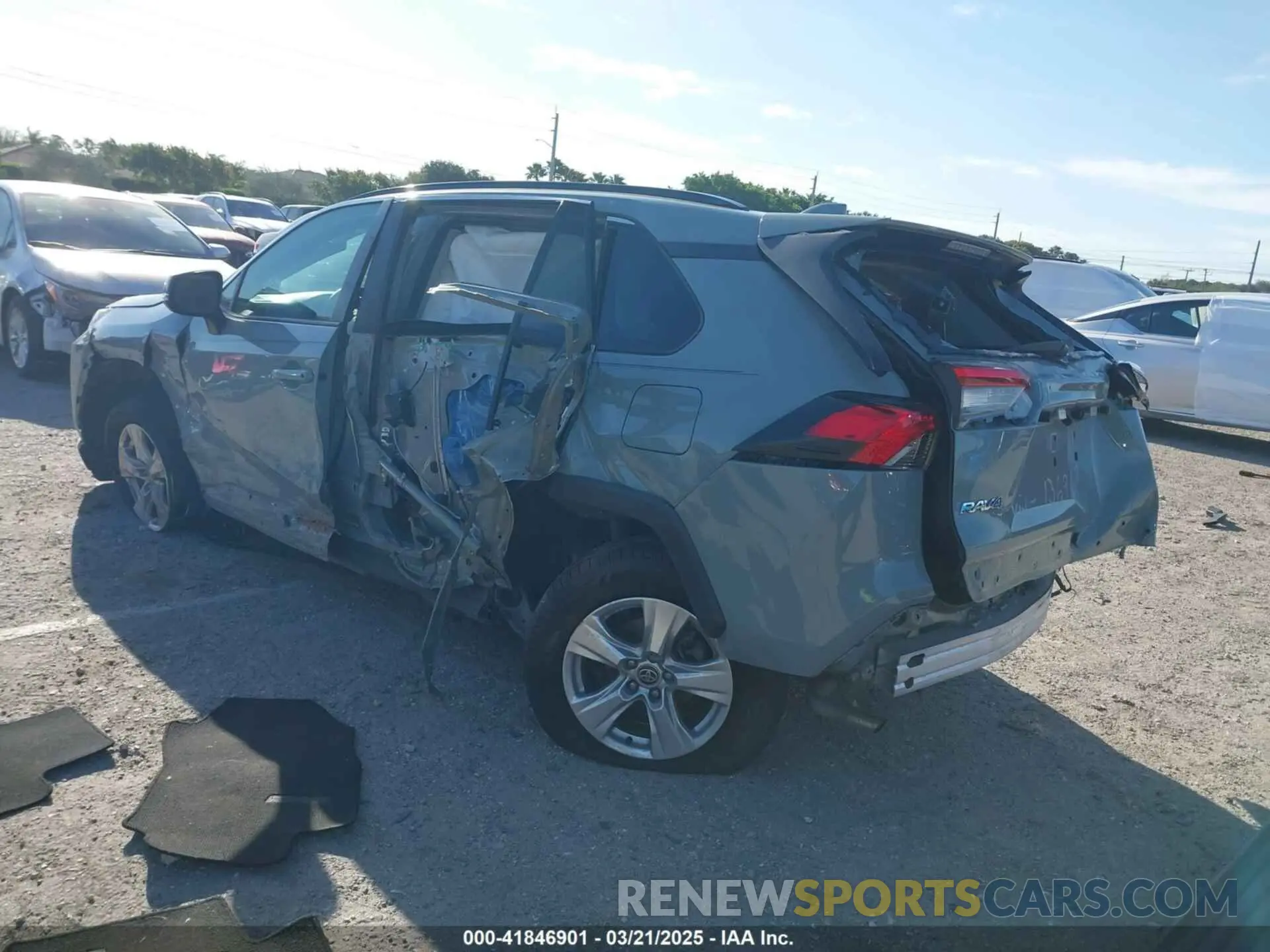 3 fotografías del automóvil dañado 2T3W1RFV4MW136969 TOYOTA RAV4 2021