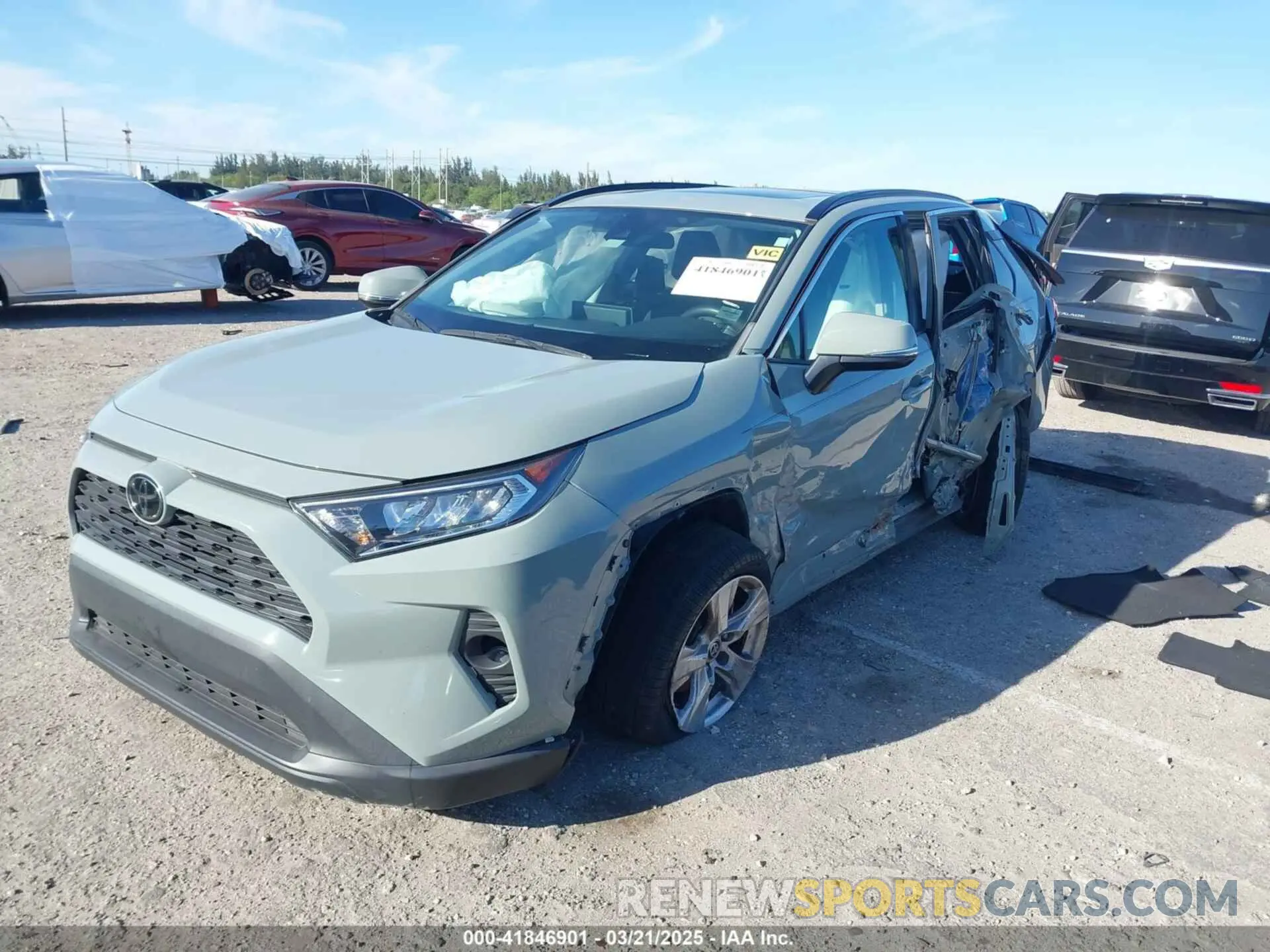 6 fotografías del automóvil dañado 2T3W1RFV4MW136969 TOYOTA RAV4 2021