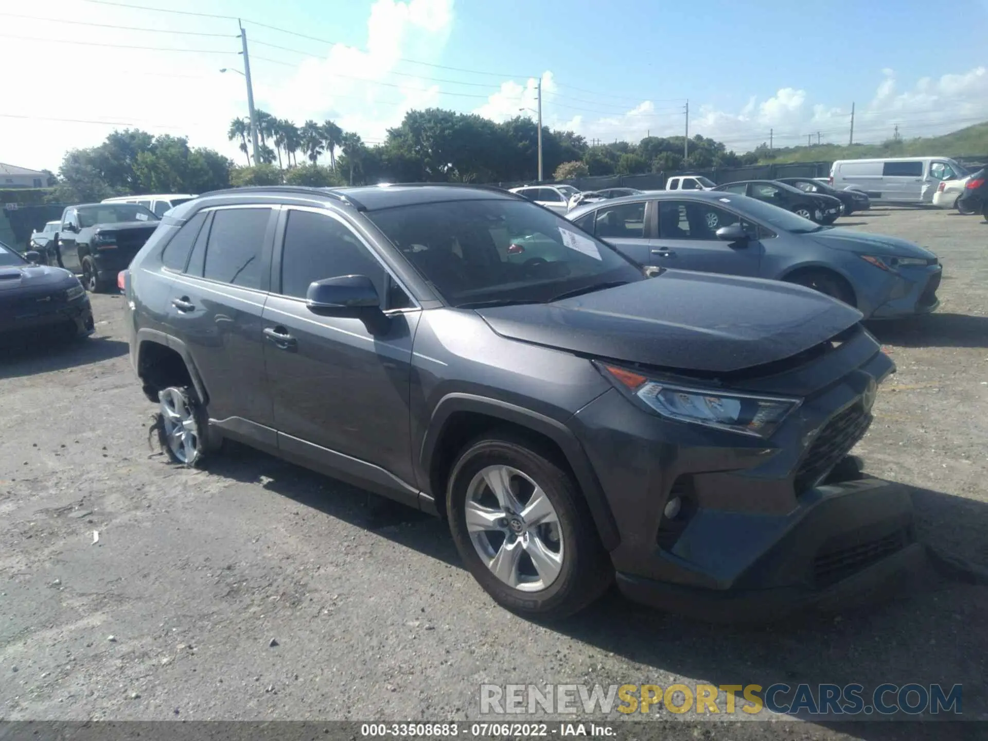 1 fotografías del automóvil dañado 2T3W1RFV5MC114044 TOYOTA RAV4 2021