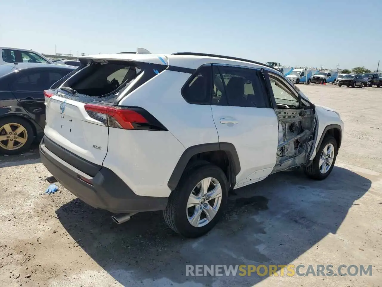 3 fotografías del automóvil dañado 2T3W1RFV5MC129479 TOYOTA RAV4 2021