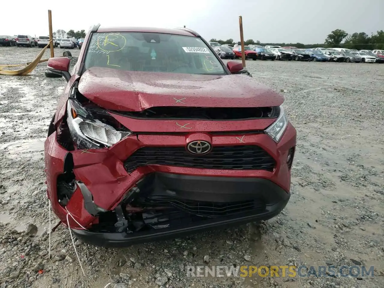 9 fotografías del automóvil dañado 2T3W1RFV5MW141744 TOYOTA RAV4 2021