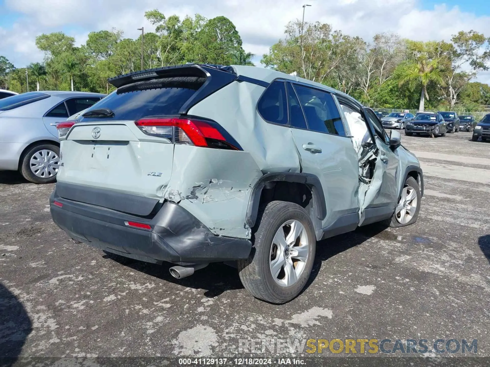 4 fotografías del automóvil dañado 2T3W1RFV5MW168278 TOYOTA RAV4 2021