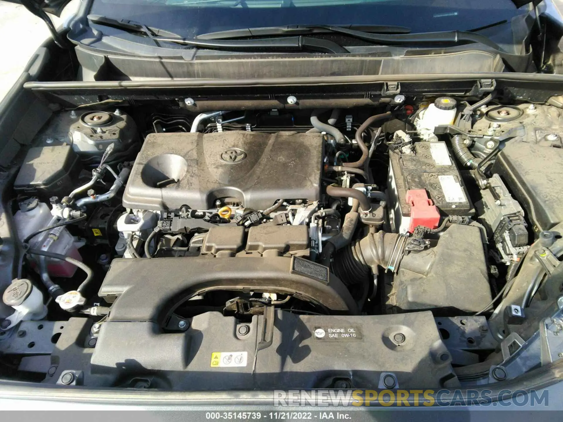 10 fotografías del automóvil dañado 2T3W1RFV6MW118604 TOYOTA RAV4 2021