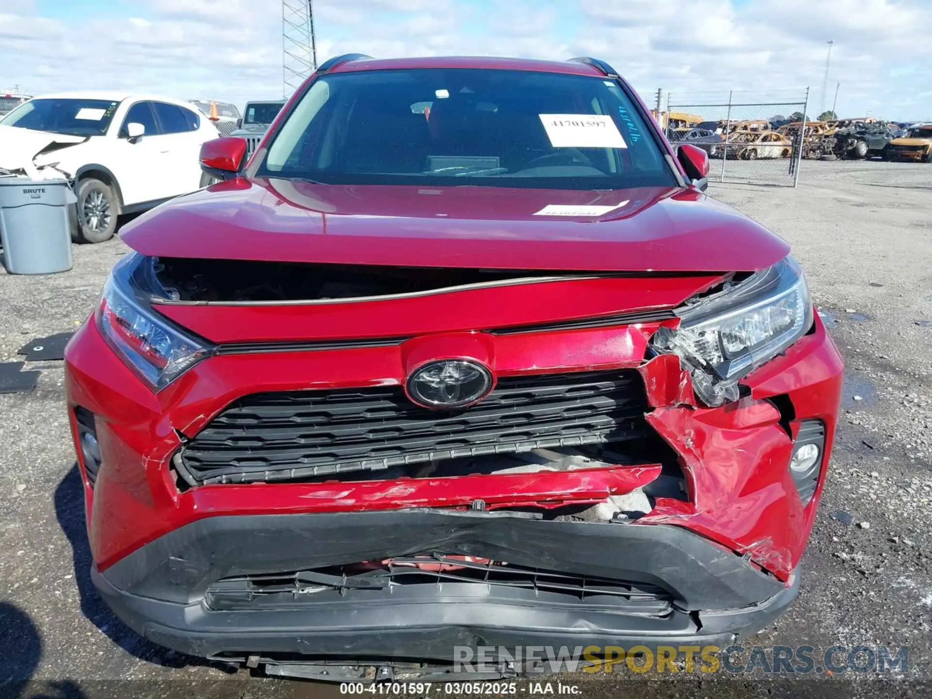 12 fotografías del automóvil dañado 2T3W1RFV6MW124936 TOYOTA RAV4 2021