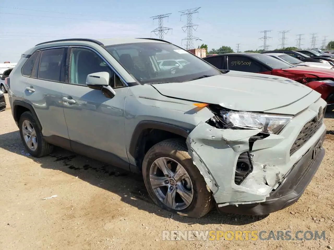 4 fotografías del automóvil dañado 2T3W1RFV6MW161923 TOYOTA RAV4 2021