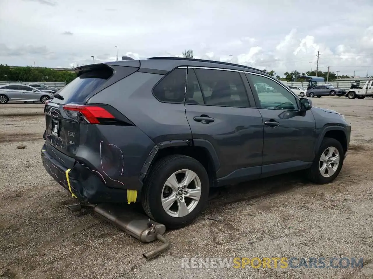 3 fotografías del automóvil dañado 2T3W1RFV7MC095531 TOYOTA RAV4 2021