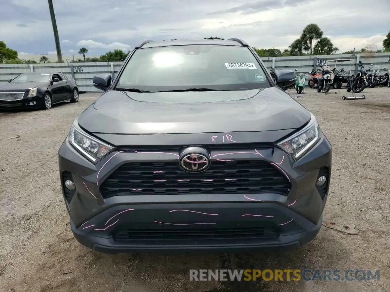 5 fotografías del automóvil dañado 2T3W1RFV7MC095531 TOYOTA RAV4 2021