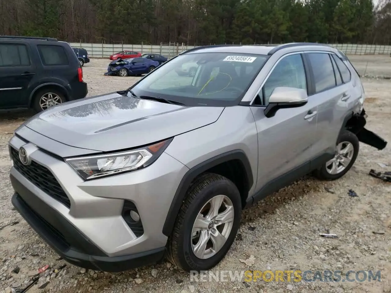 2 fotografías del automóvil dañado 2T3W1RFV7MC162712 TOYOTA RAV4 2021
