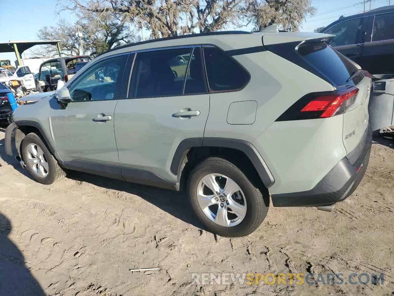 2 fotografías del automóvil dañado 2T3W1RFV7MW148520 TOYOTA RAV4 2021