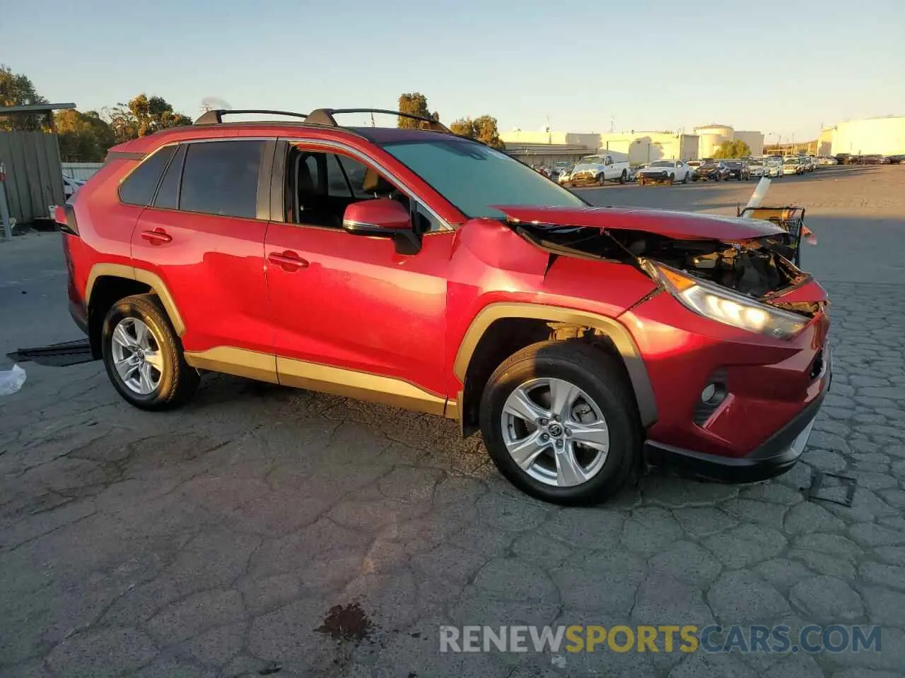 4 fotografías del automóvil dañado 2T3W1RFV7MW176303 TOYOTA RAV4 2021
